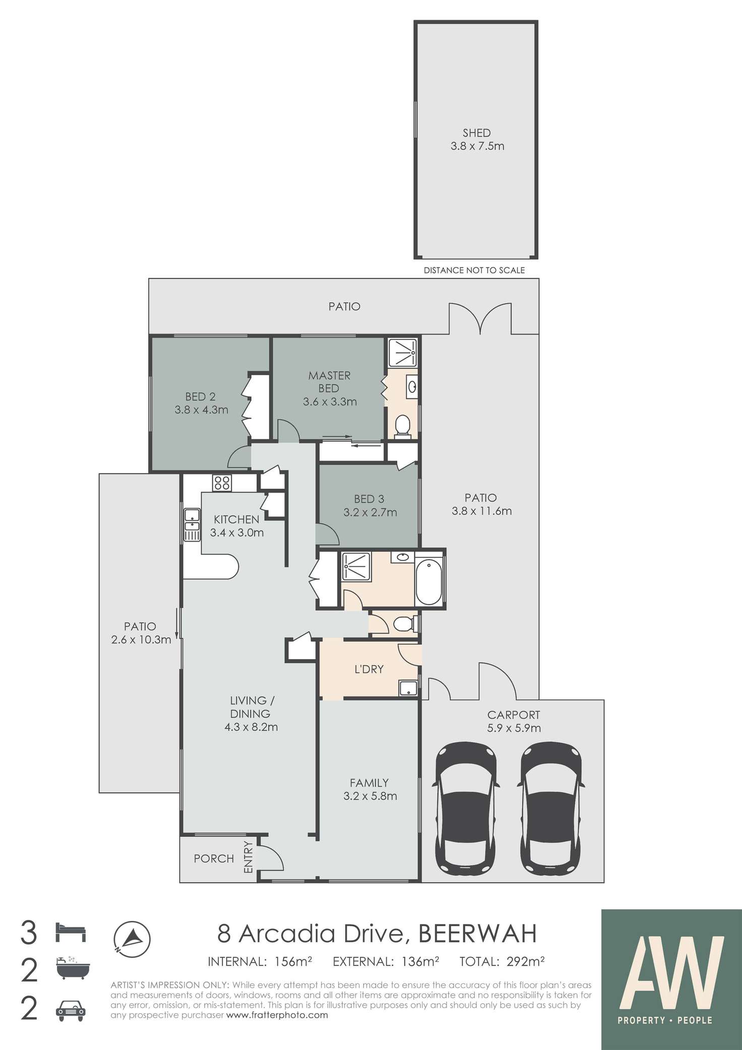 Floorplan of Homely house listing, 8 Arcadia Drive, Beerwah QLD 4519