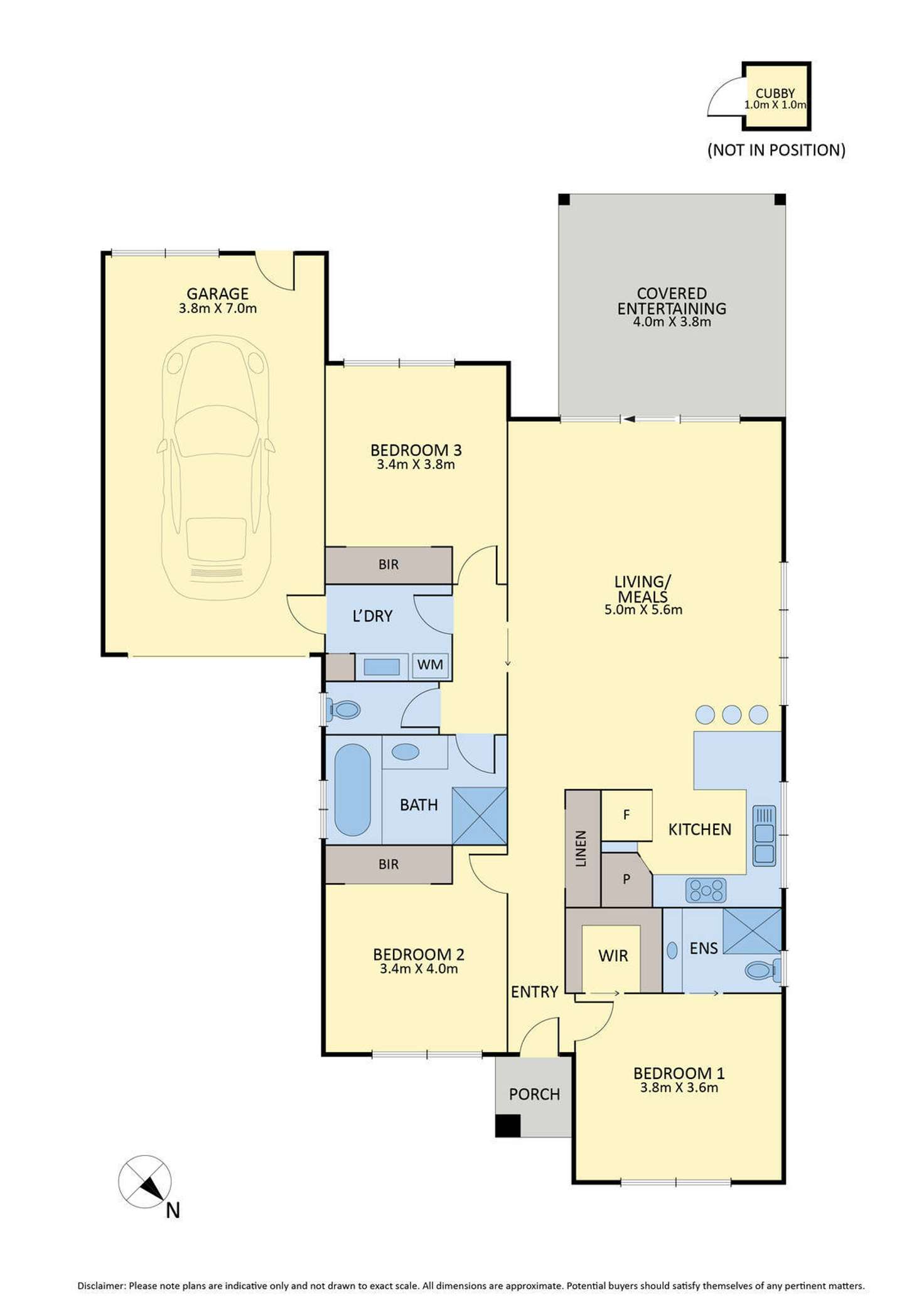 Floorplan of Homely unit listing, 3/7 Gap Road, Riddells Creek VIC 3431