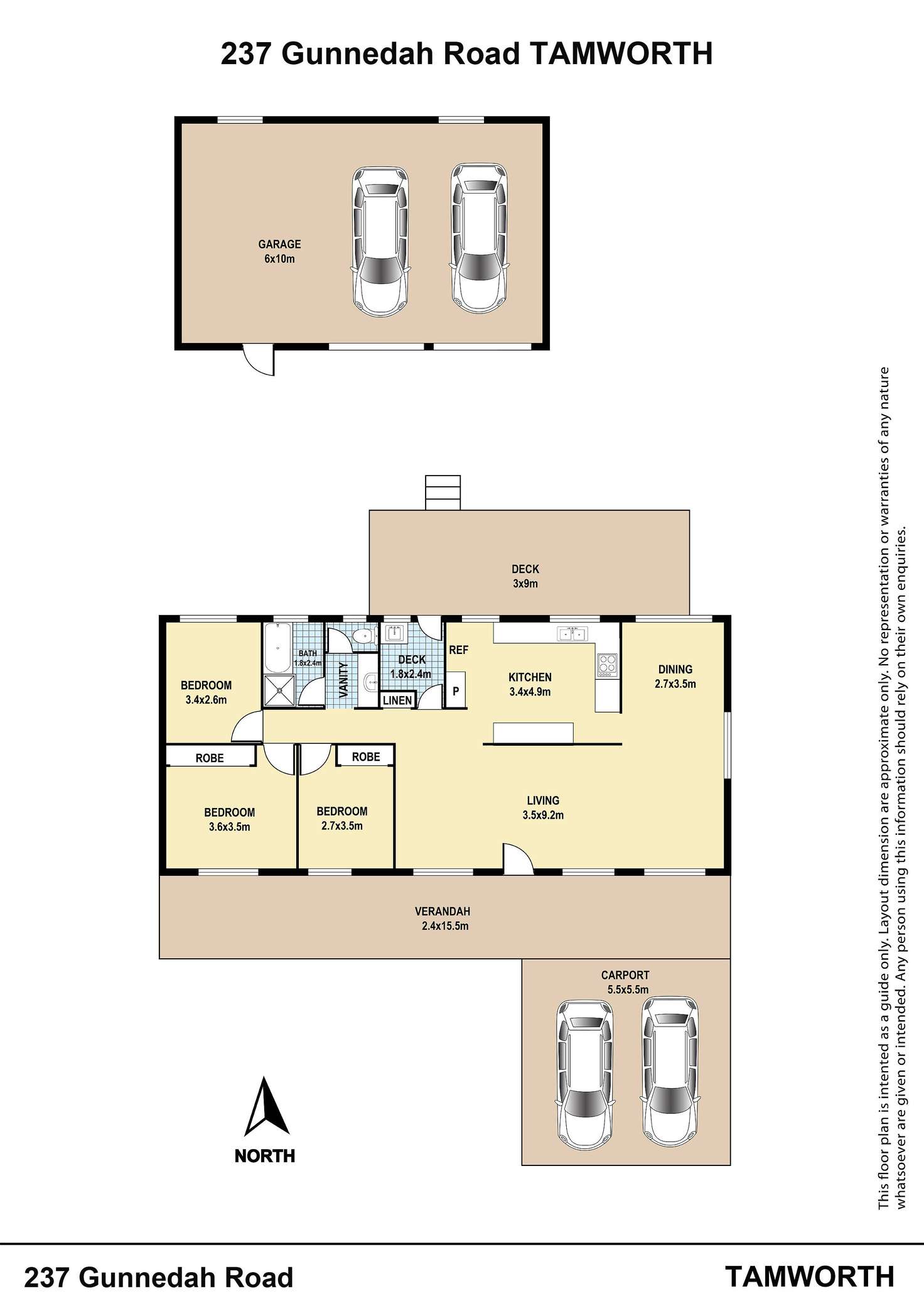 Floorplan of Homely house listing, 237 Gunnedah Road, Tamworth NSW 2340