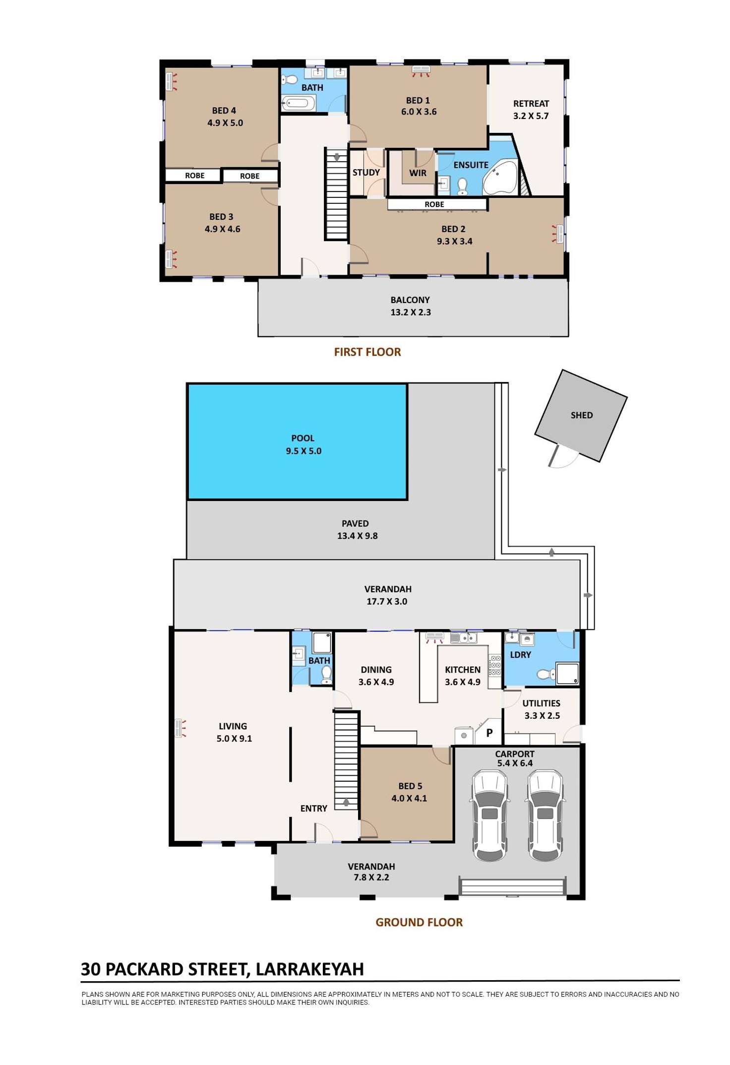 Floorplan of Homely house listing, 30 Packard Street, Larrakeyah NT 820
