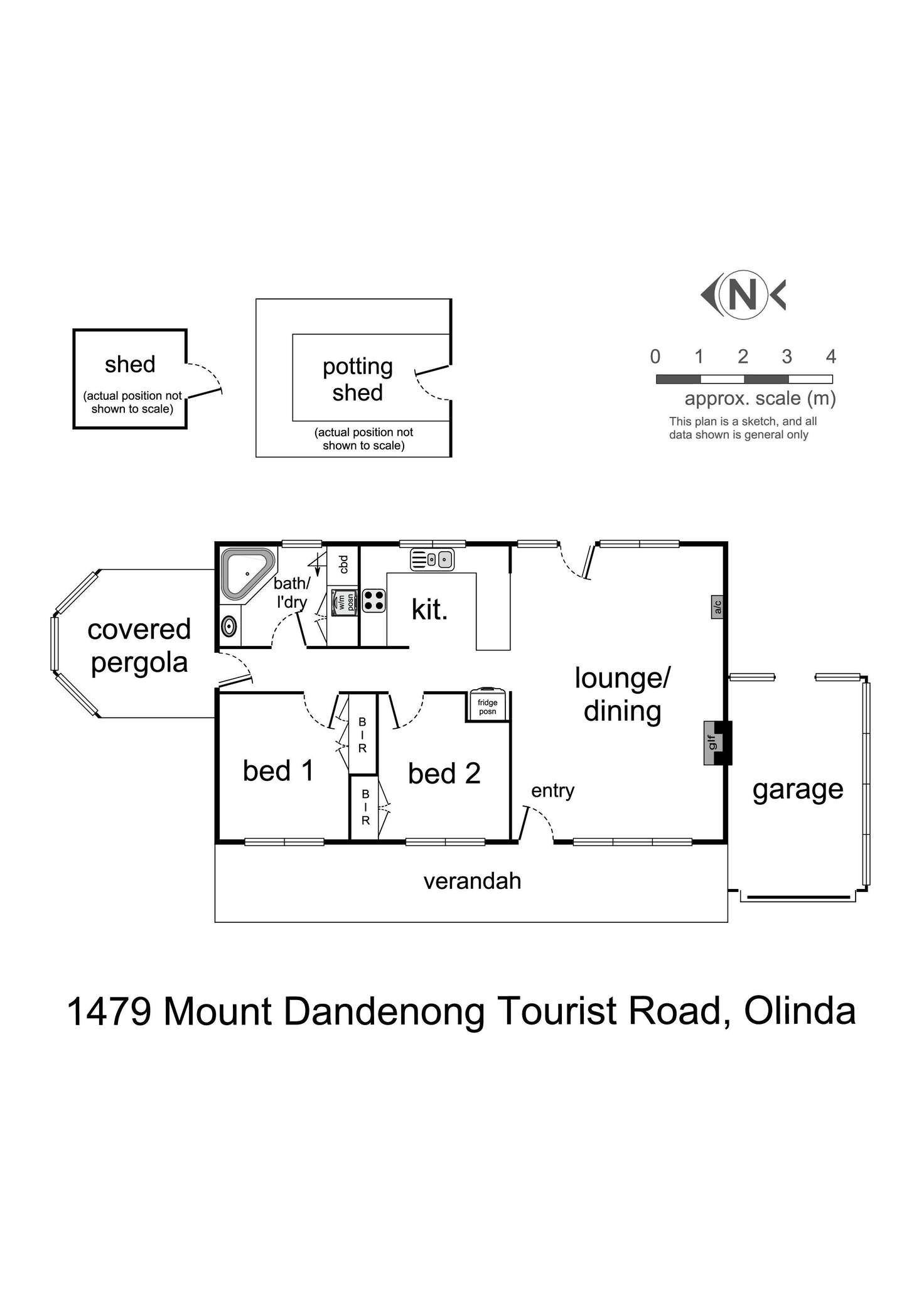 Floorplan of Homely house listing, 1479 Mt Dandenong Tourist Road, Olinda VIC 3788