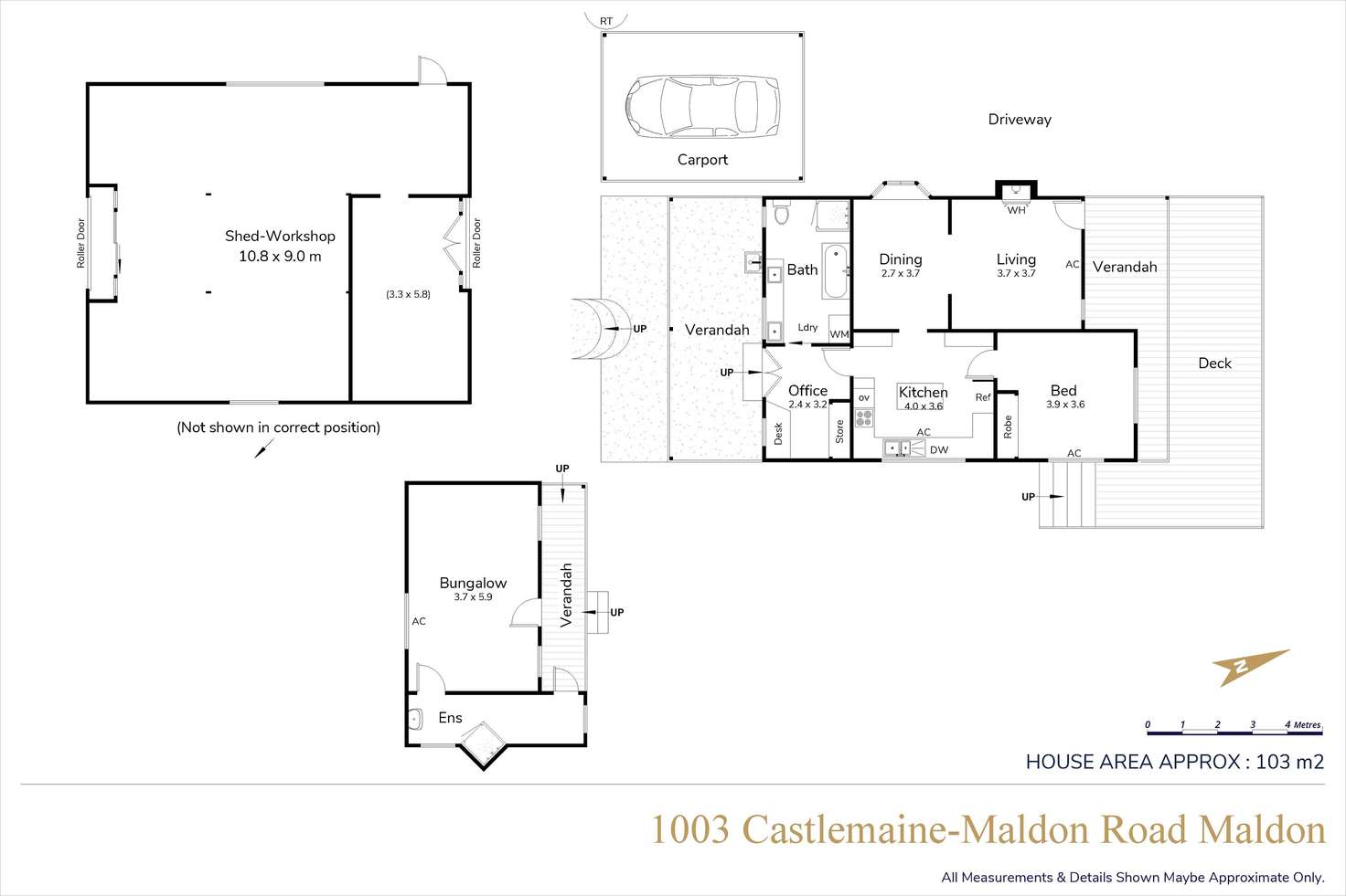 Floorplan of Homely house listing, 1003 Castlemaine-Maldon Road, Maldon VIC 3463
