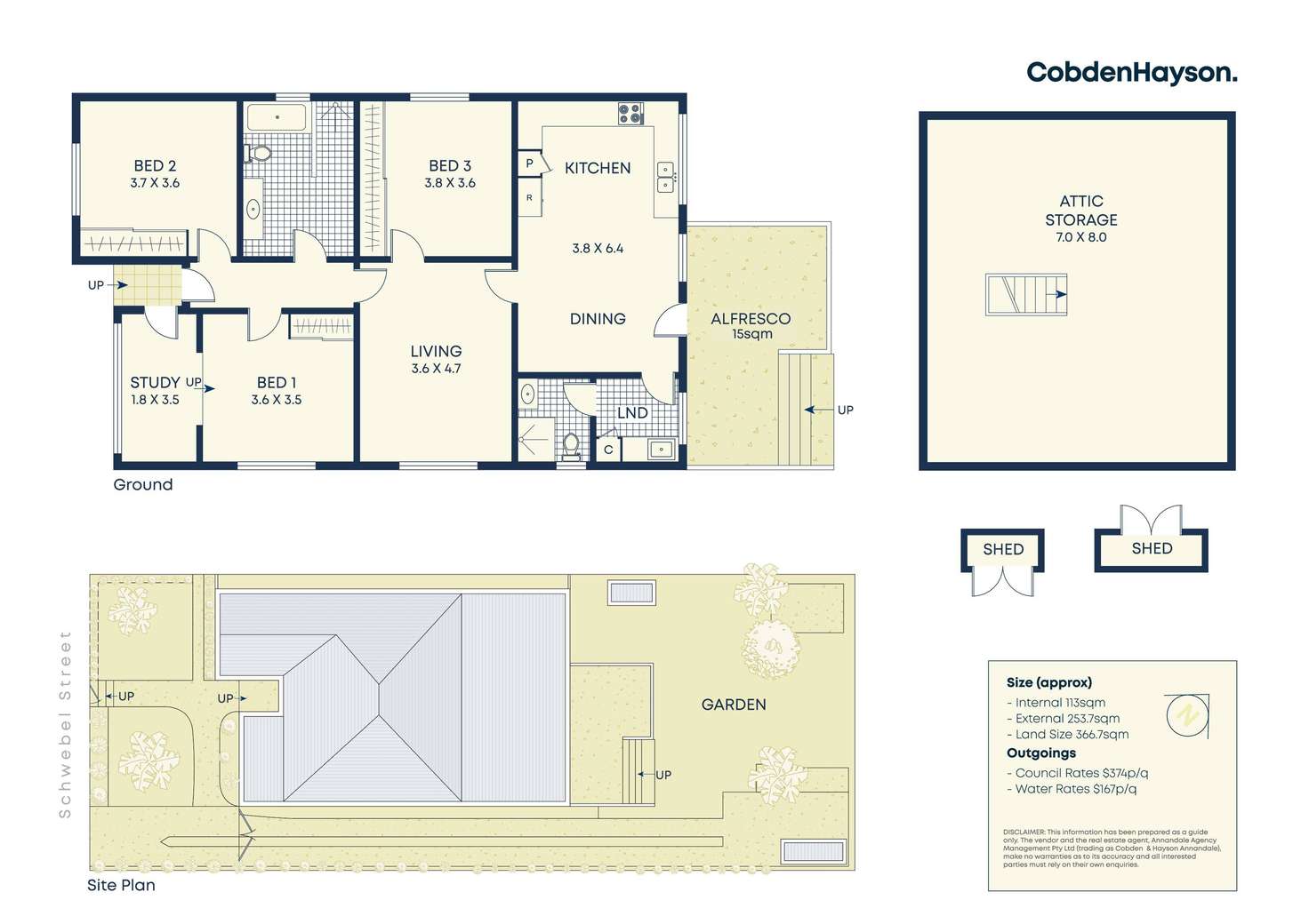 Floorplan of Homely house listing, 19 Schwebel Street, Marrickville NSW 2204