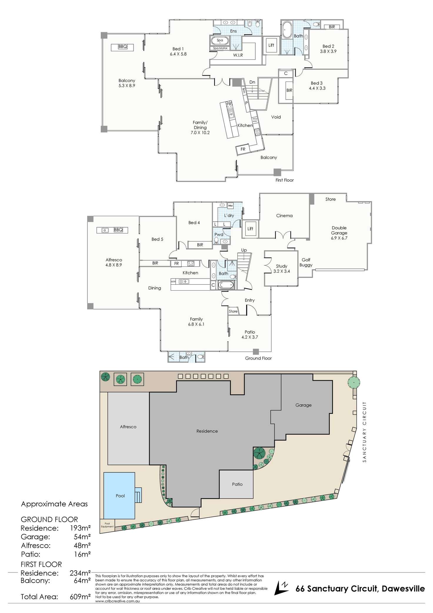 Floorplan of Homely house listing, 66 Sanctuary Circuit, Dawesville WA 6211