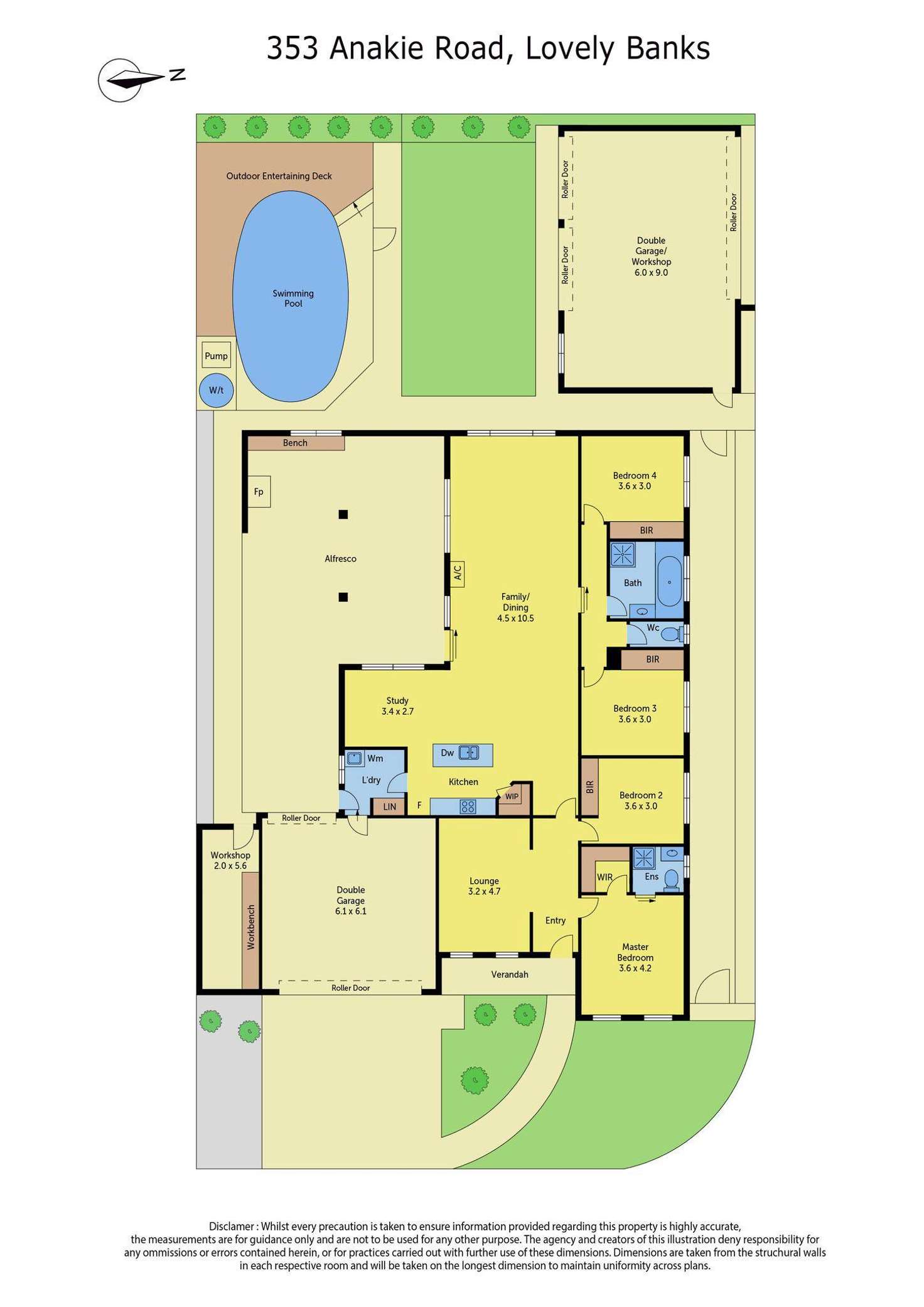 Floorplan of Homely house listing, 353 Anakie Road, Lovely Banks VIC 3213