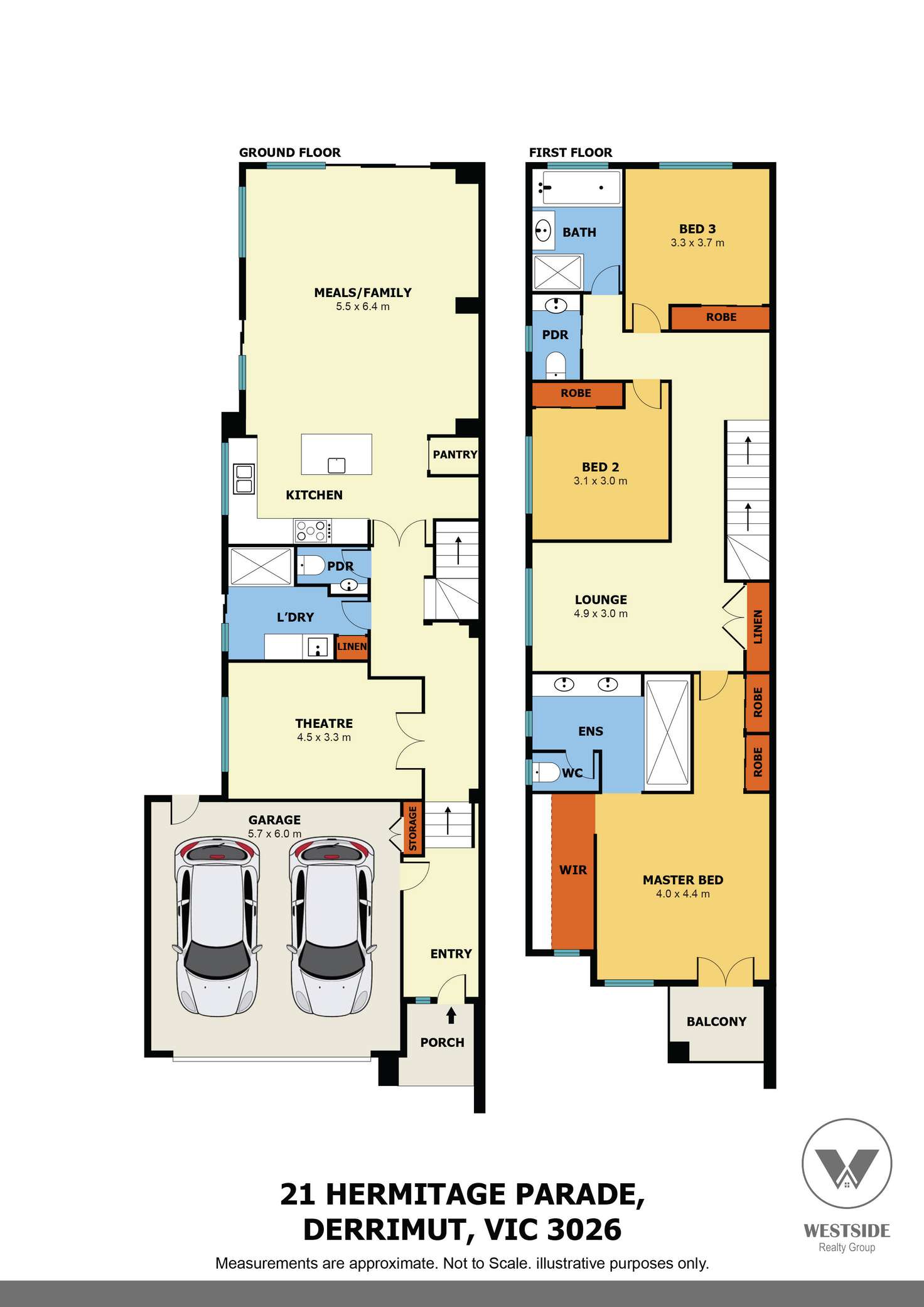 Floorplan of Homely house listing, 21 Hermitage Parade, Derrimut VIC 3026