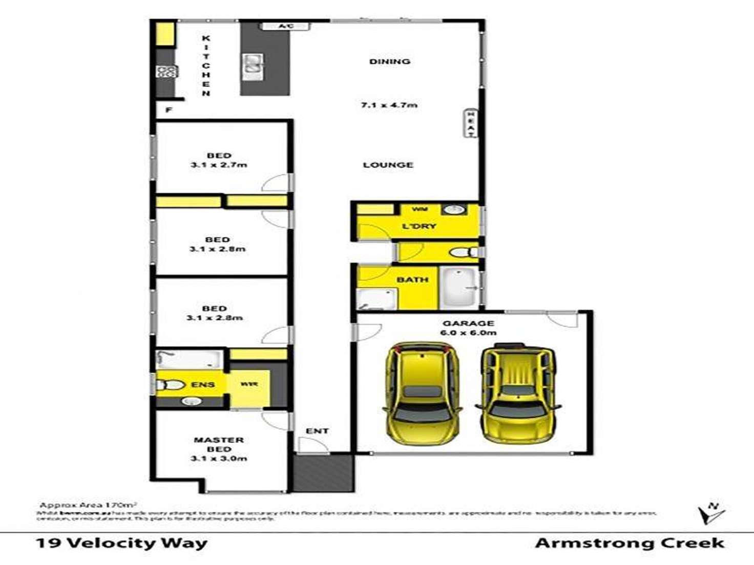 Floorplan of Homely house listing, 19 Velocity Way, Mount Duneed VIC 3217