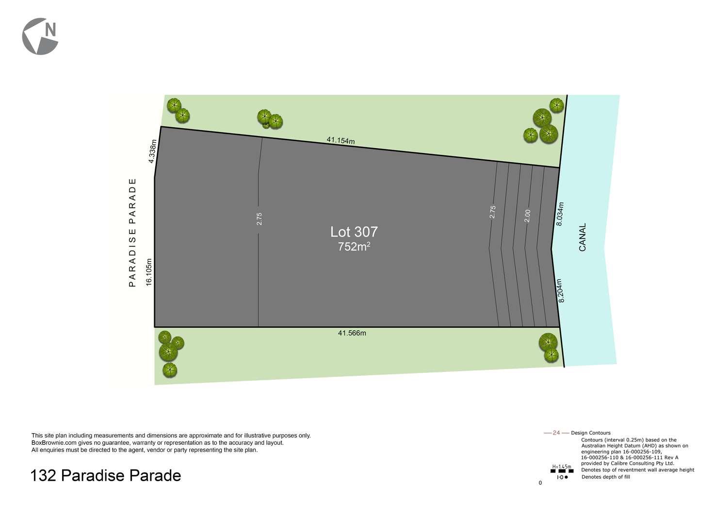 Floorplan of Homely residentialLand listing, LOT 307, 132 Paradise Parade, Jacobs Well QLD 4208