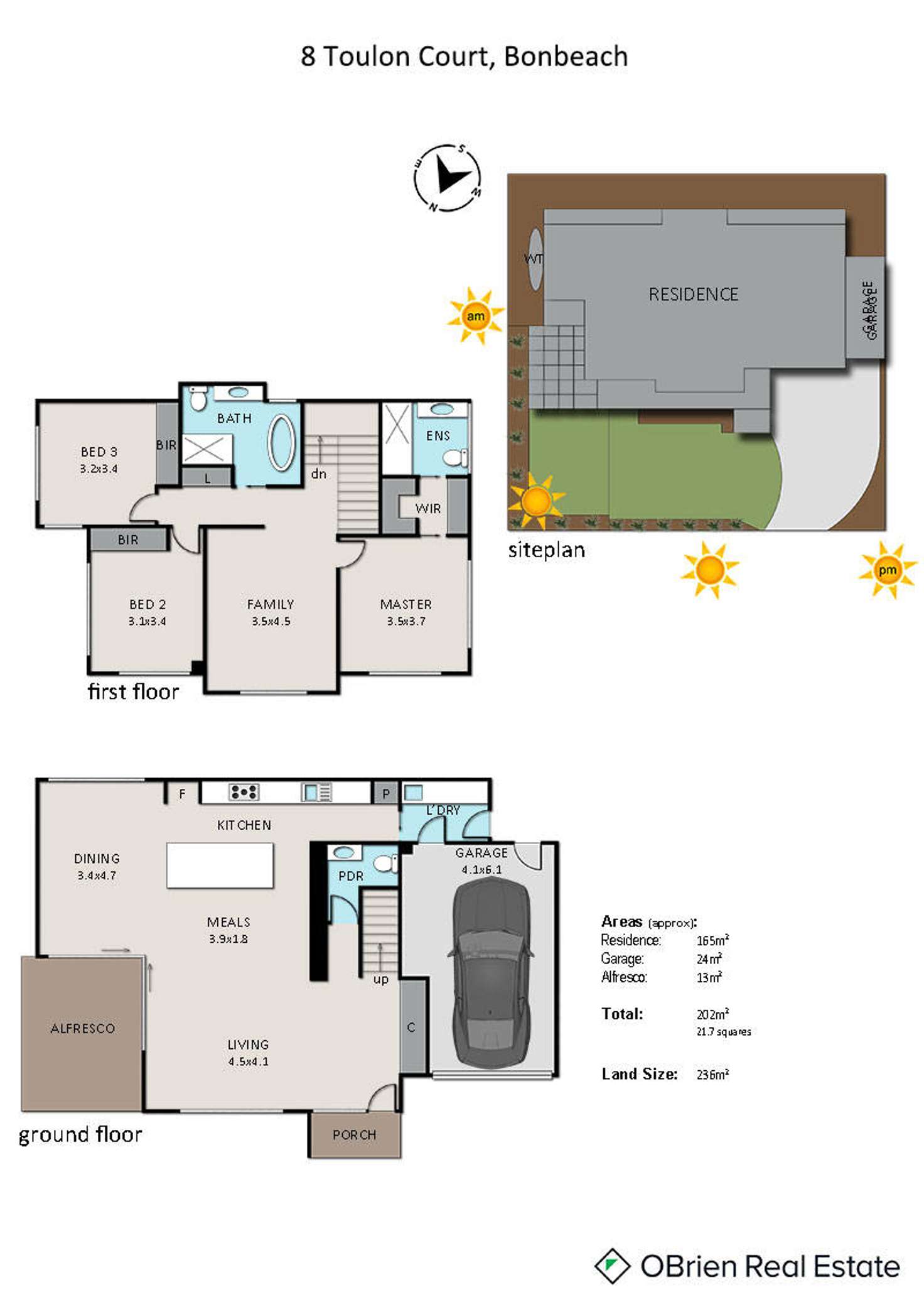 Floorplan of Homely house listing, 8 Toulon Court, Bonbeach VIC 3196