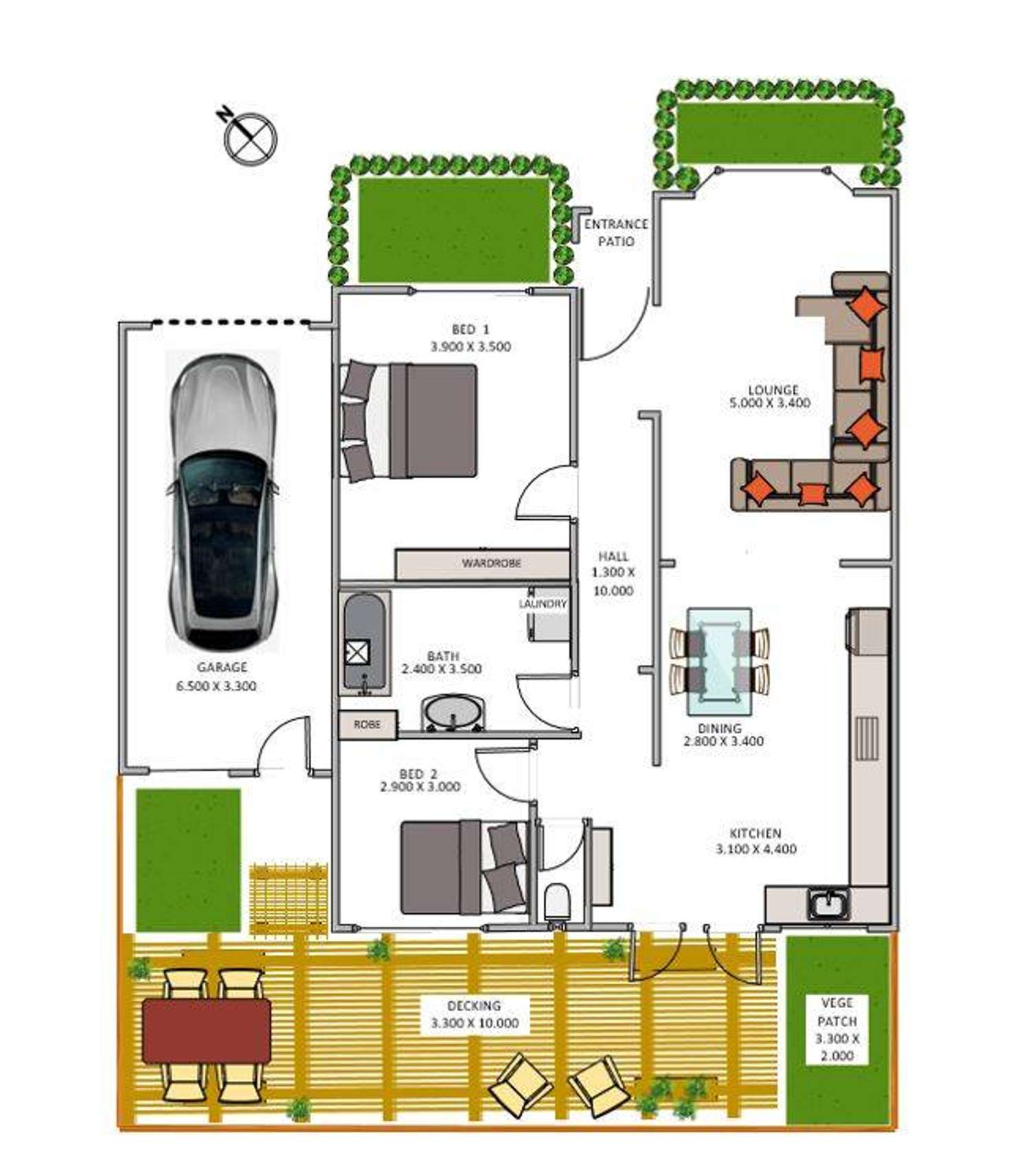 Floorplan of Homely unit listing, 21/45-47 Derby Street, Tullamarine VIC 3043