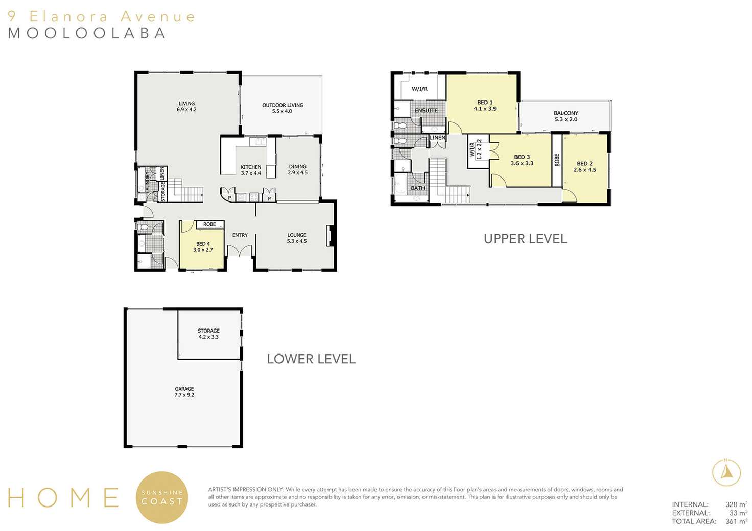 Floorplan of Homely house listing, 9 Elanora Avenue, Mooloolaba QLD 4557