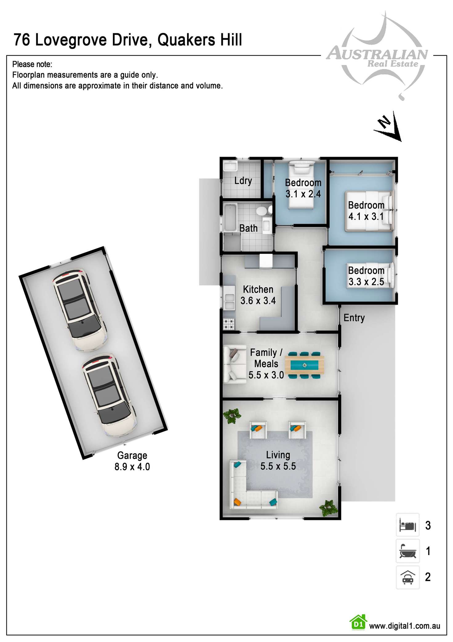 Floorplan of Homely house listing, 76 Lovegrove Drive, Quakers Hill NSW 2763