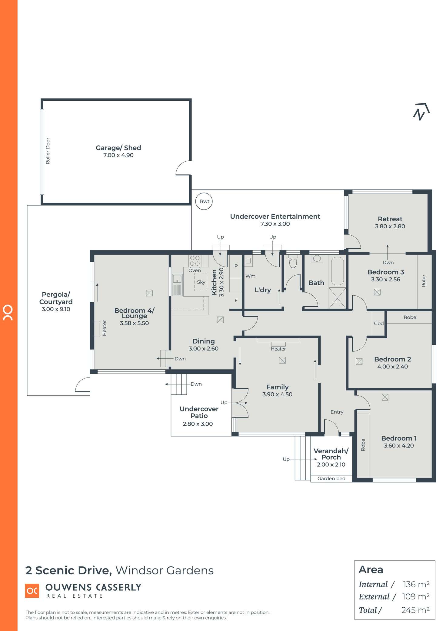 Floorplan of Homely house listing, 2 Scenic Drive, Windsor Gardens SA 5087