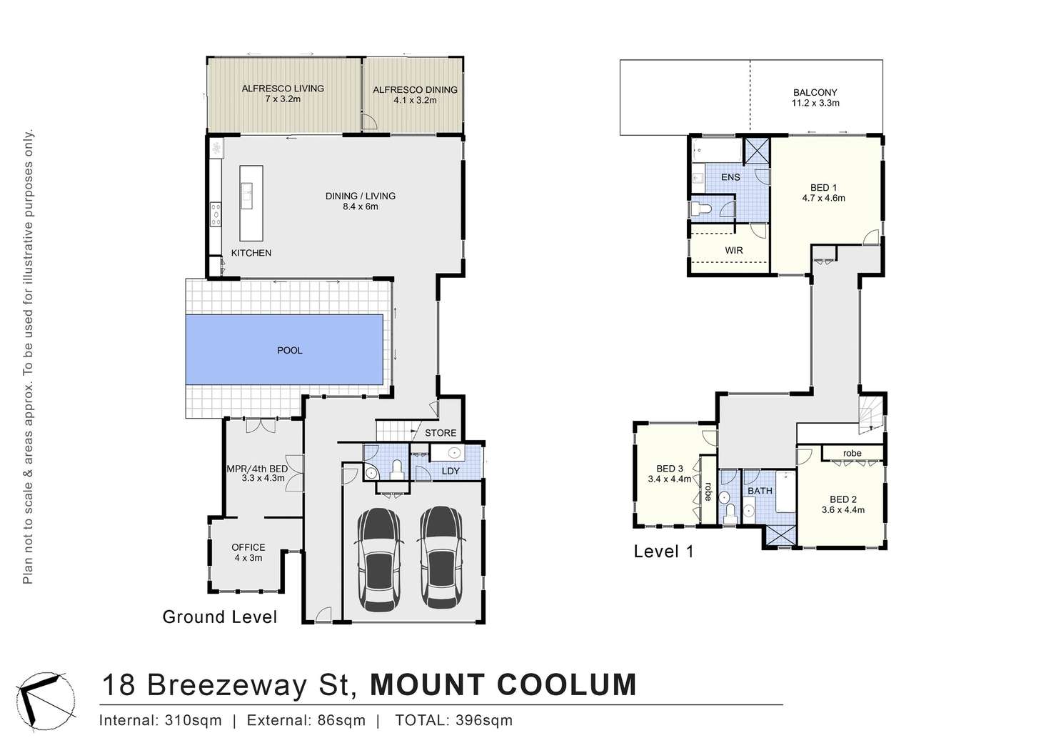 Floorplan of Homely house listing, 18 Breezeway Street, Mount Coolum QLD 4573