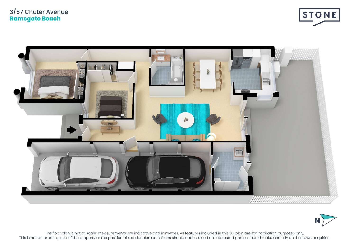 Floorplan of Homely villa listing, 3/57 Chuter Avenue, Ramsgate Beach NSW 2217