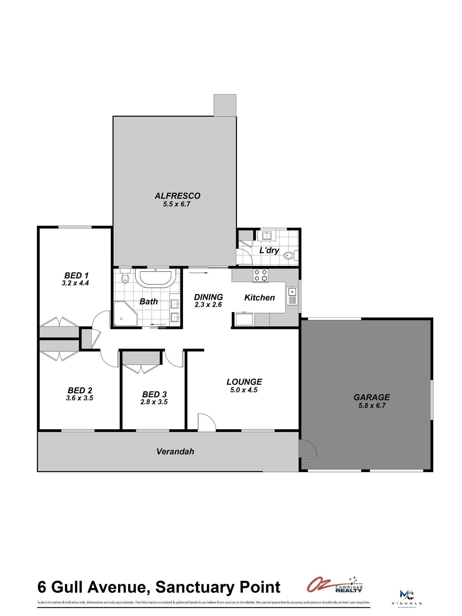 Floorplan of Homely house listing, 6 Gull Avenue, Sanctuary Point NSW 2540