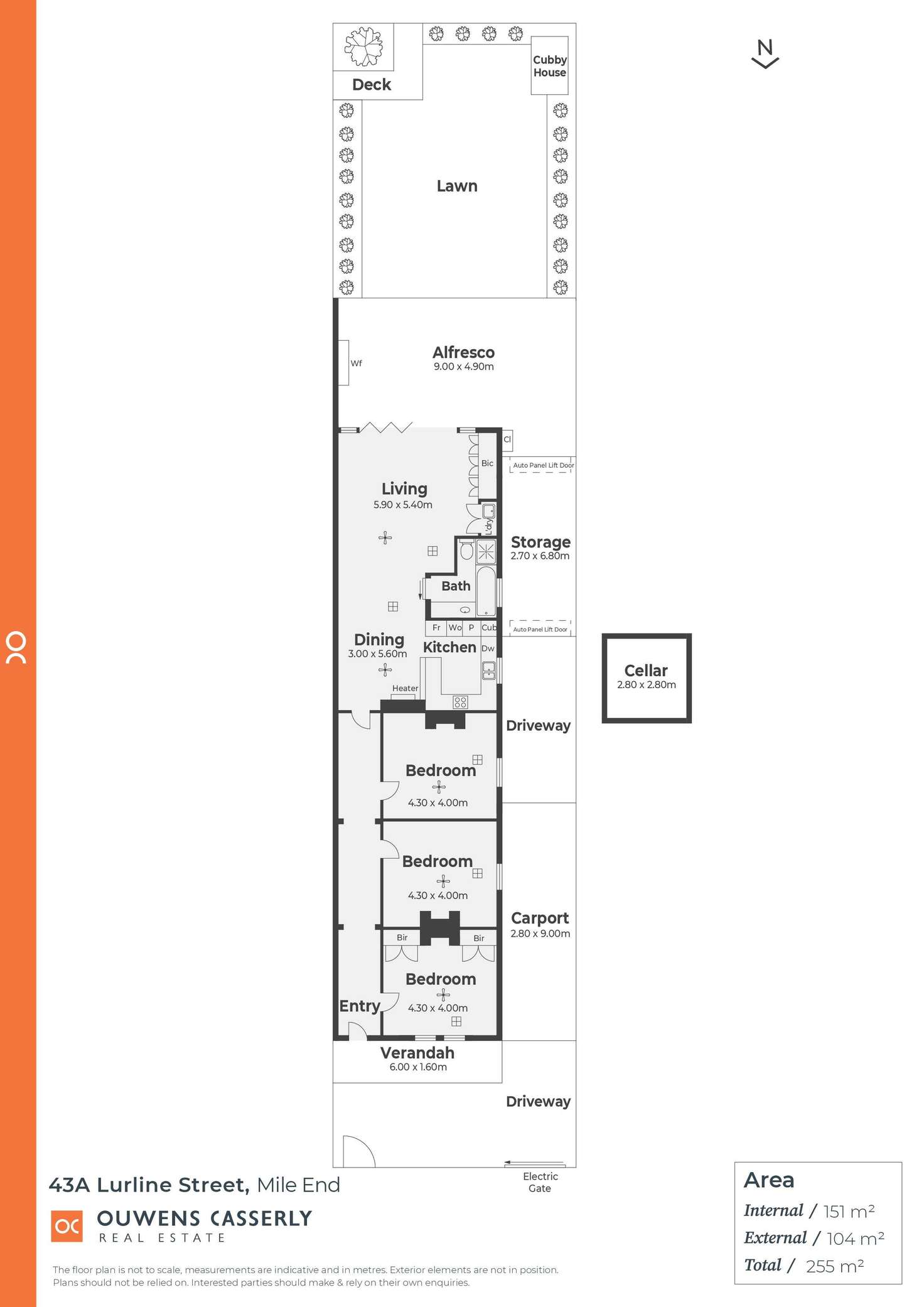Floorplan of Homely house listing, 43A Lurline Street, Mile End SA 5031