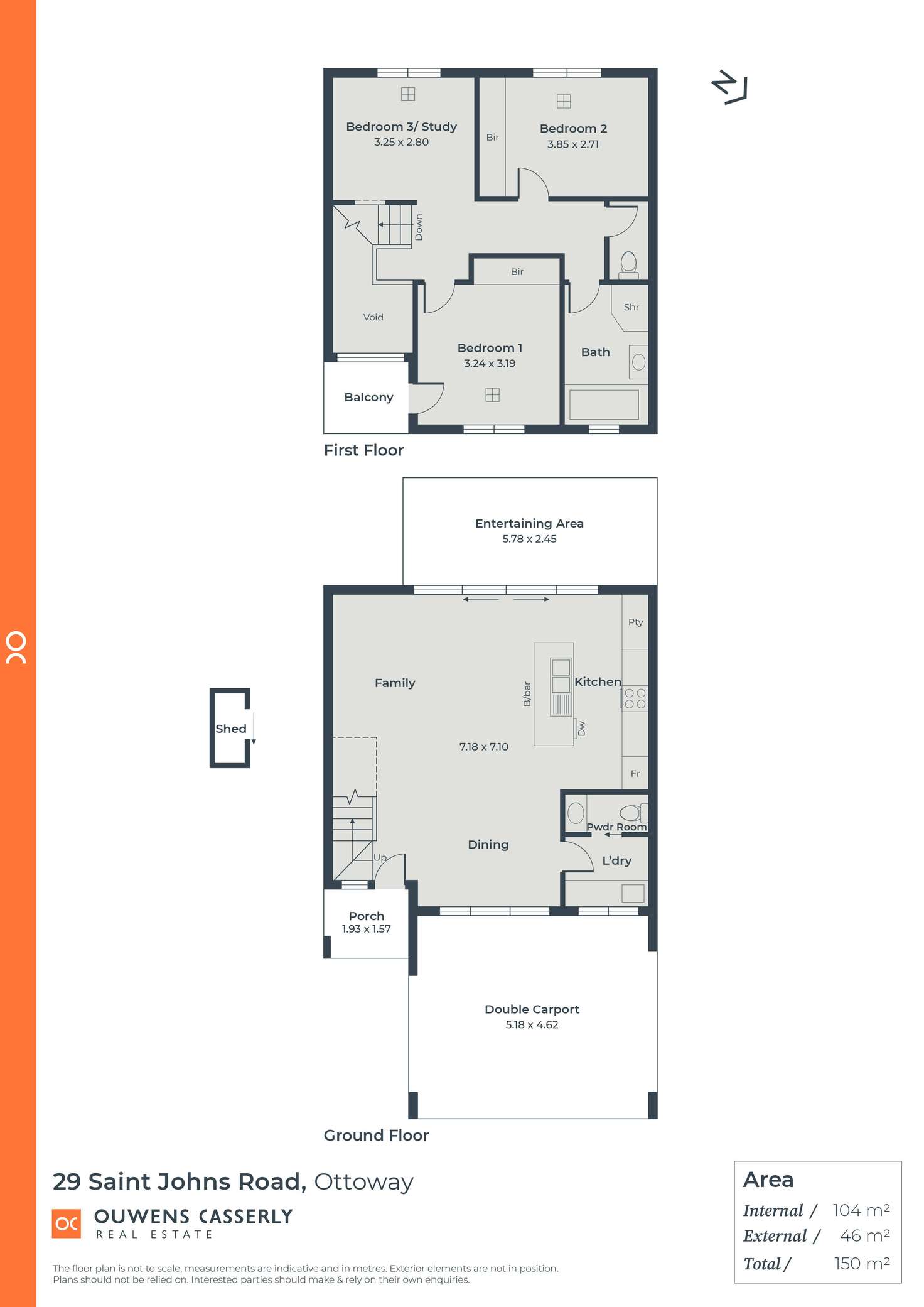 Floorplan of Homely townhouse listing, 29 St Johns Road, Ottoway SA 5013