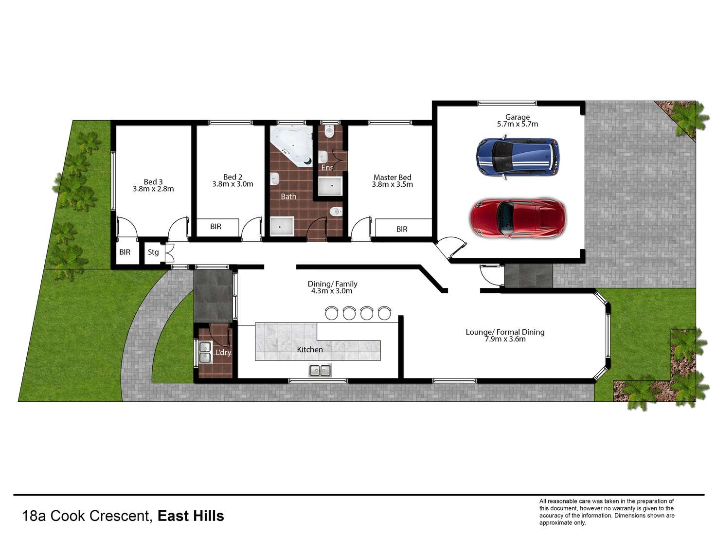 Floorplan of Homely house listing, 18a Cook Crescent, East Hills NSW 2213