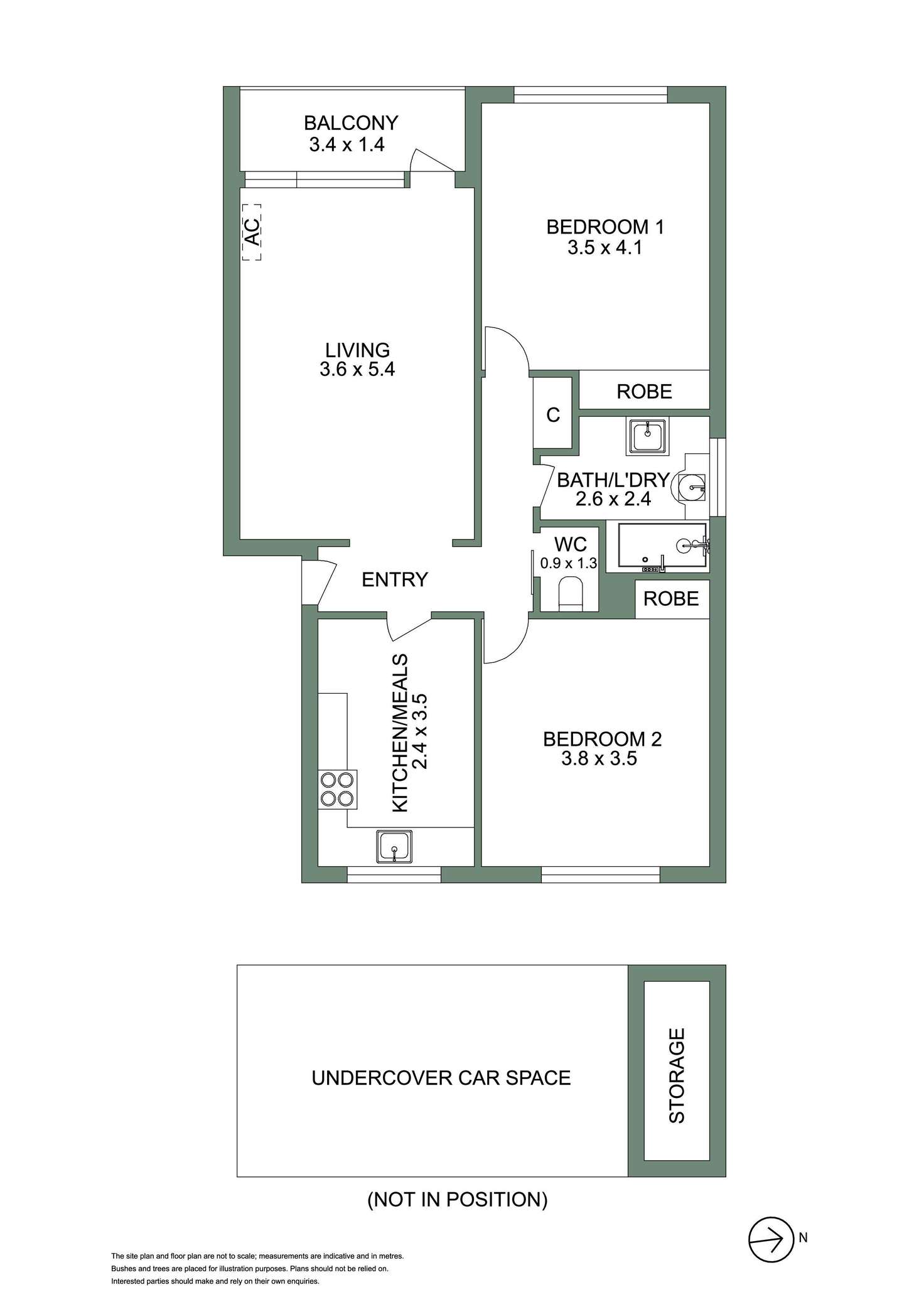 Floorplan of Homely apartment listing, 4B/587 Toorak Road, Toorak VIC 3142