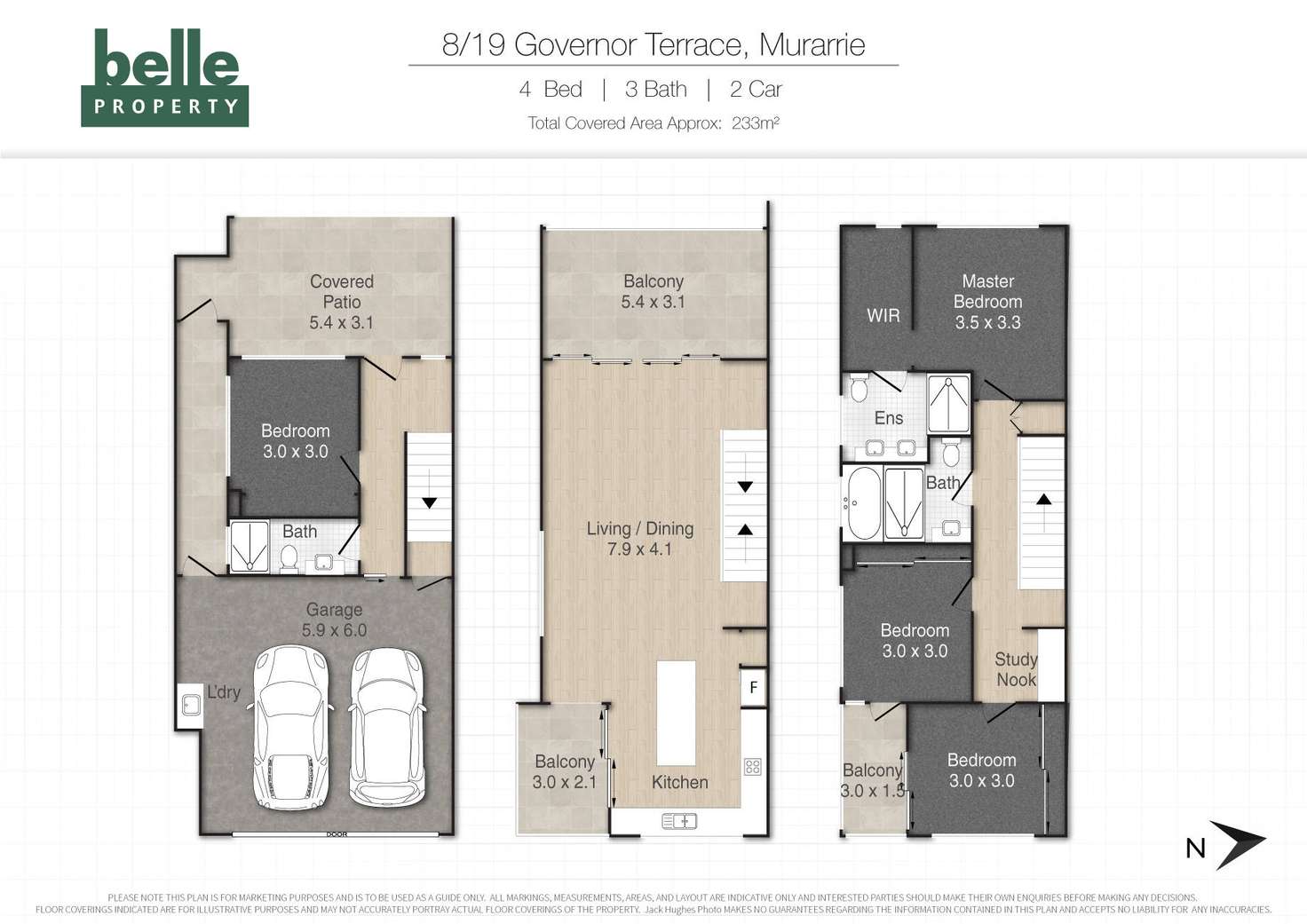 Floorplan of Homely townhouse listing, 8/19 Governor Terrace, Murarrie QLD 4172