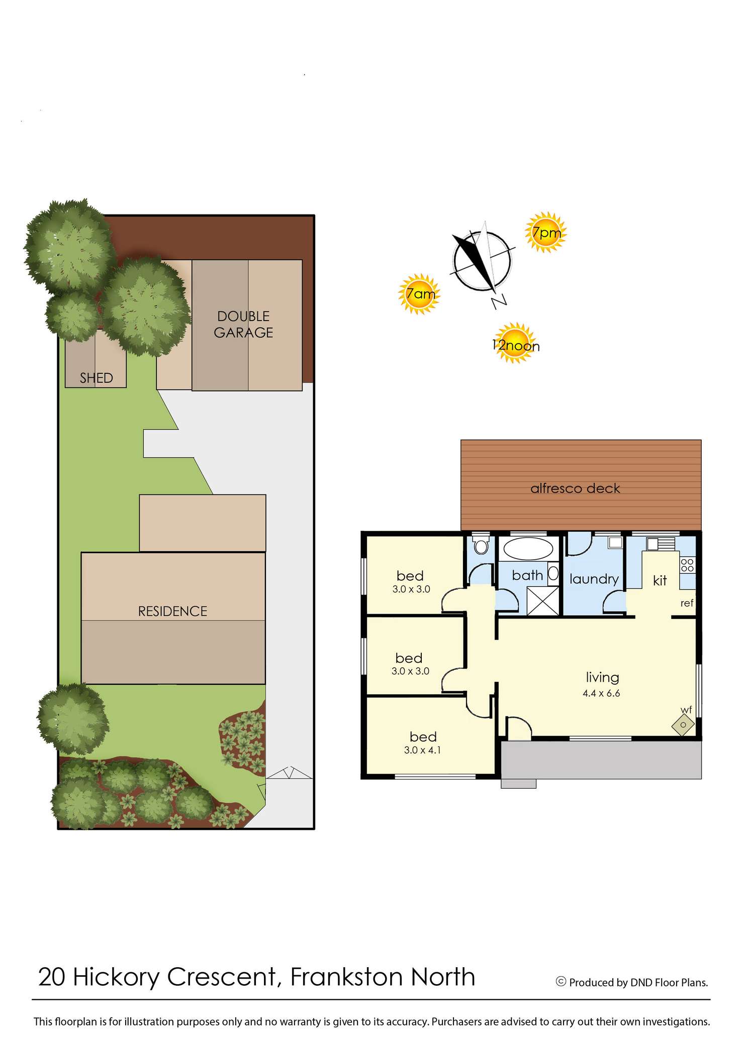 Floorplan of Homely house listing, 20 Hickory Crescent, Frankston North VIC 3200