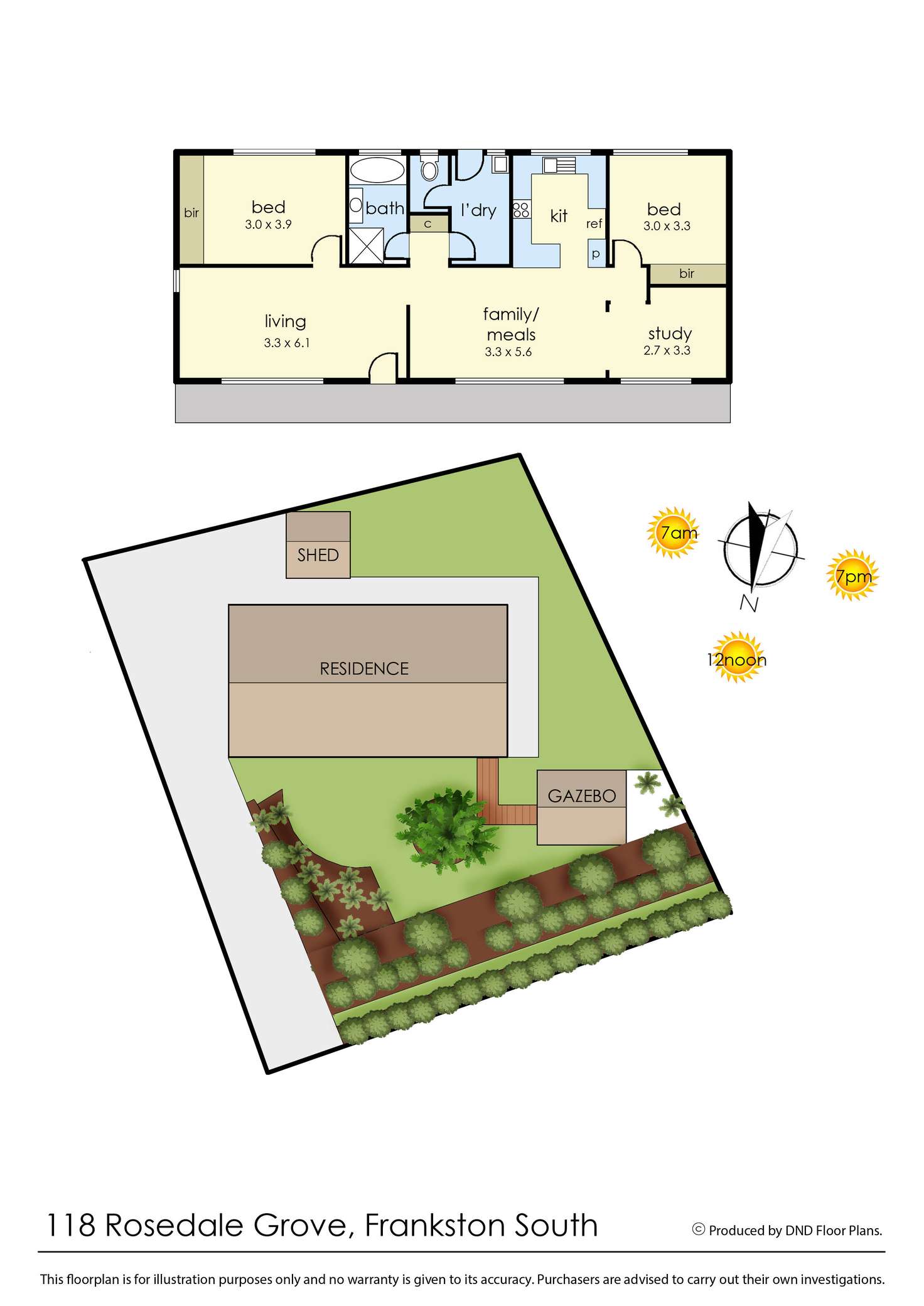 Floorplan of Homely house listing, 118 Rosedale Grove, Frankston South VIC 3199