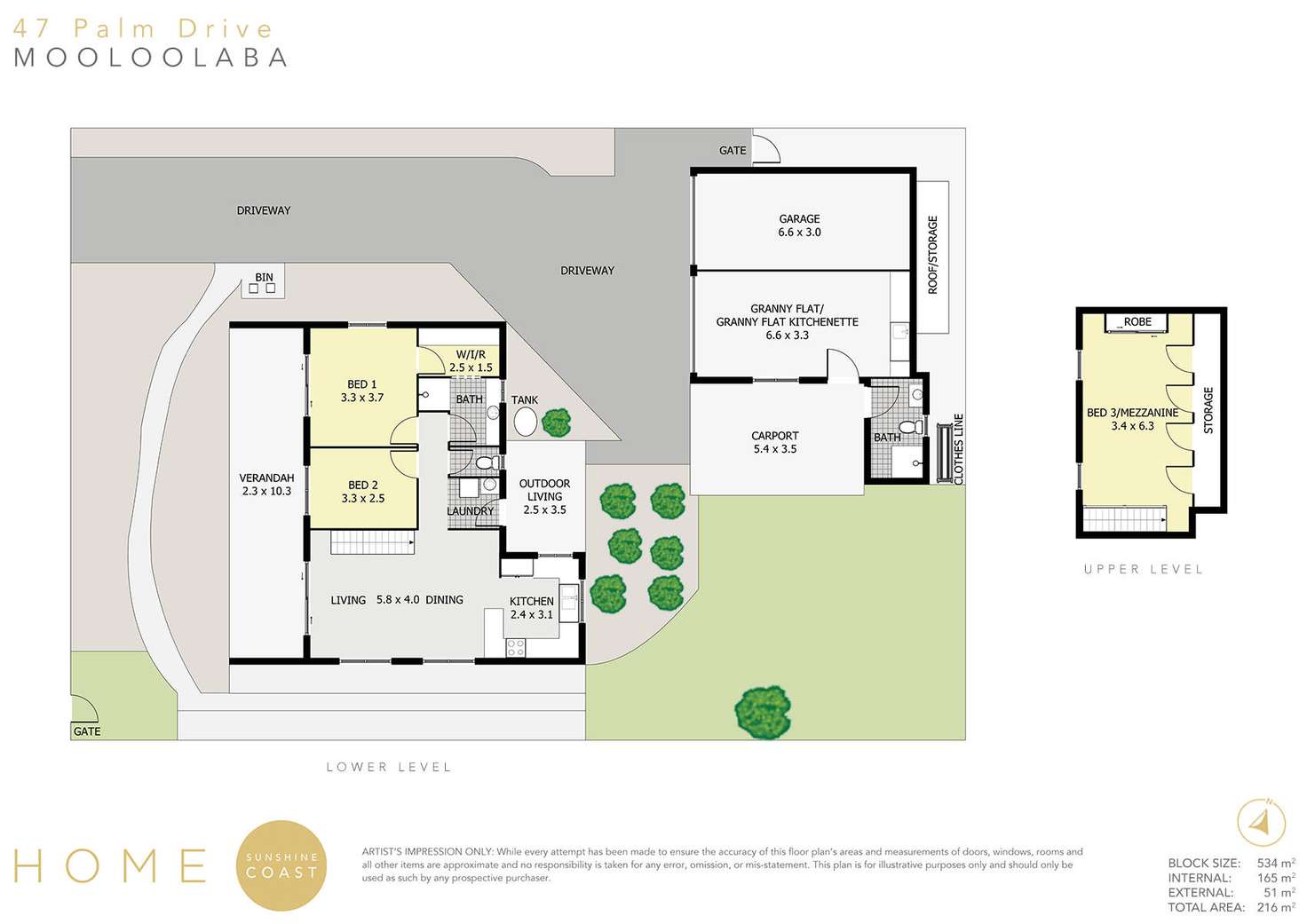 Floorplan of Homely house listing, 47 Palm Drive, Mooloolaba QLD 4557
