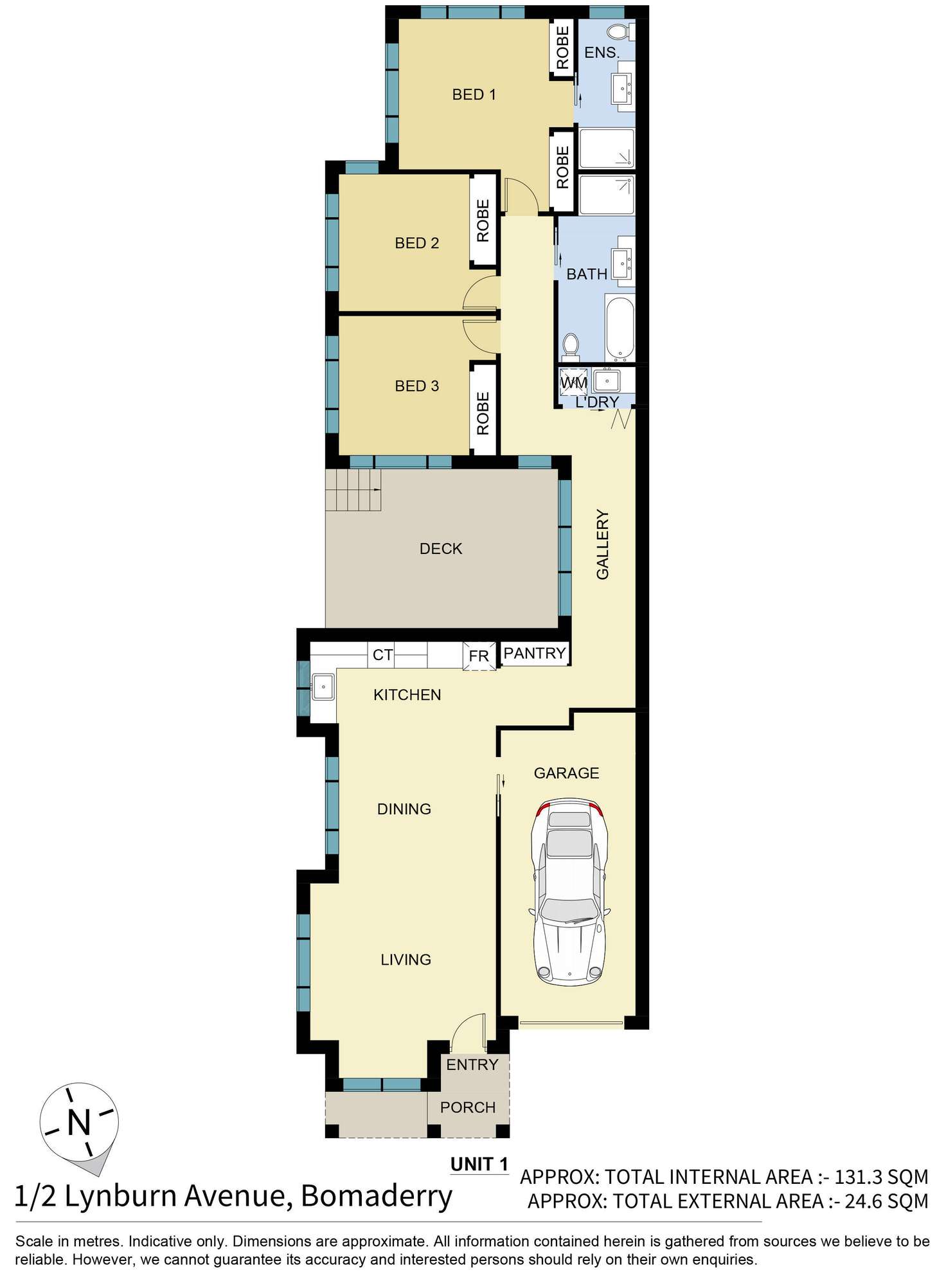 Floorplan of Homely semiDetached listing, 2A Lynburn Avenue, Bomaderry NSW 2541