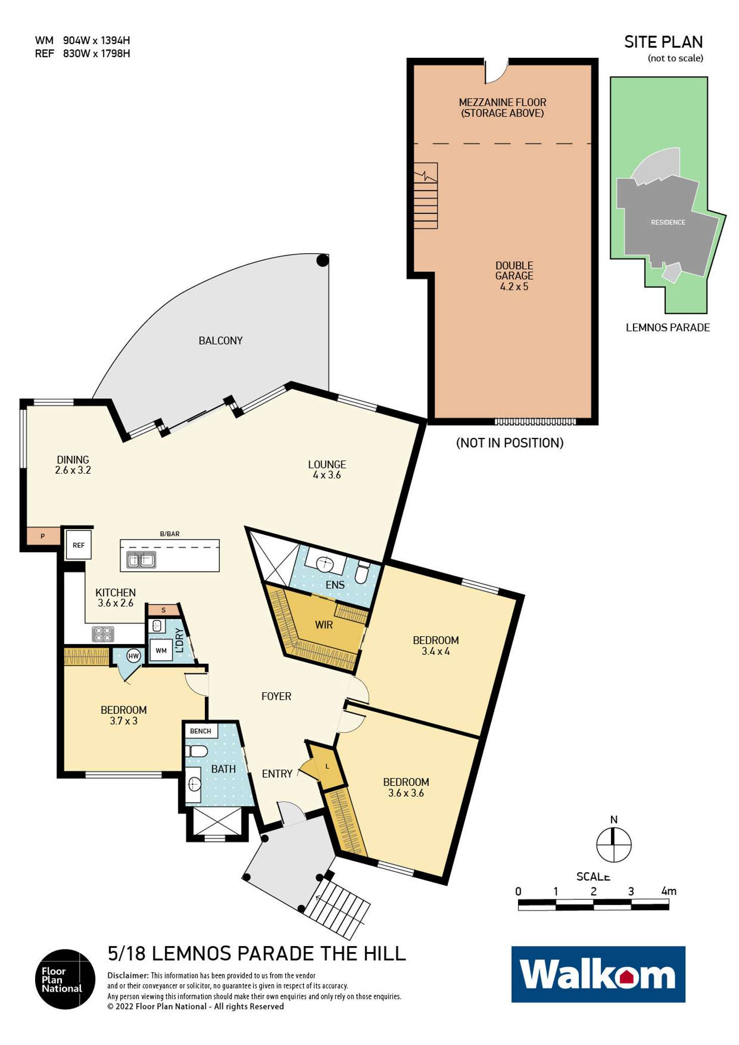 Floorplan of Homely apartment listing, 5/18 Lemnos Parade, The Hill NSW 2300