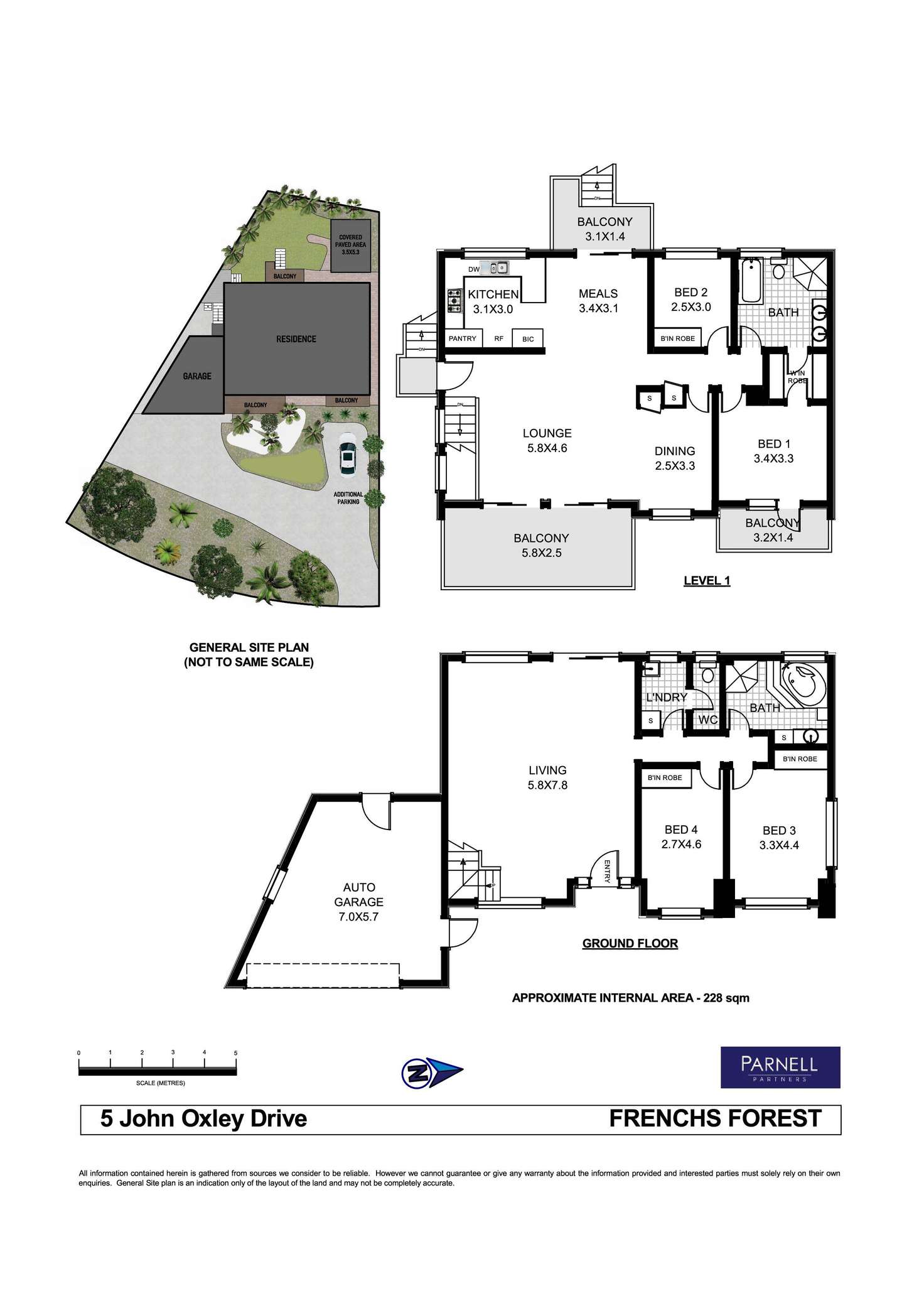 Floorplan of Homely house listing, 5 John Oxley Drive, Frenchs Forest NSW 2086