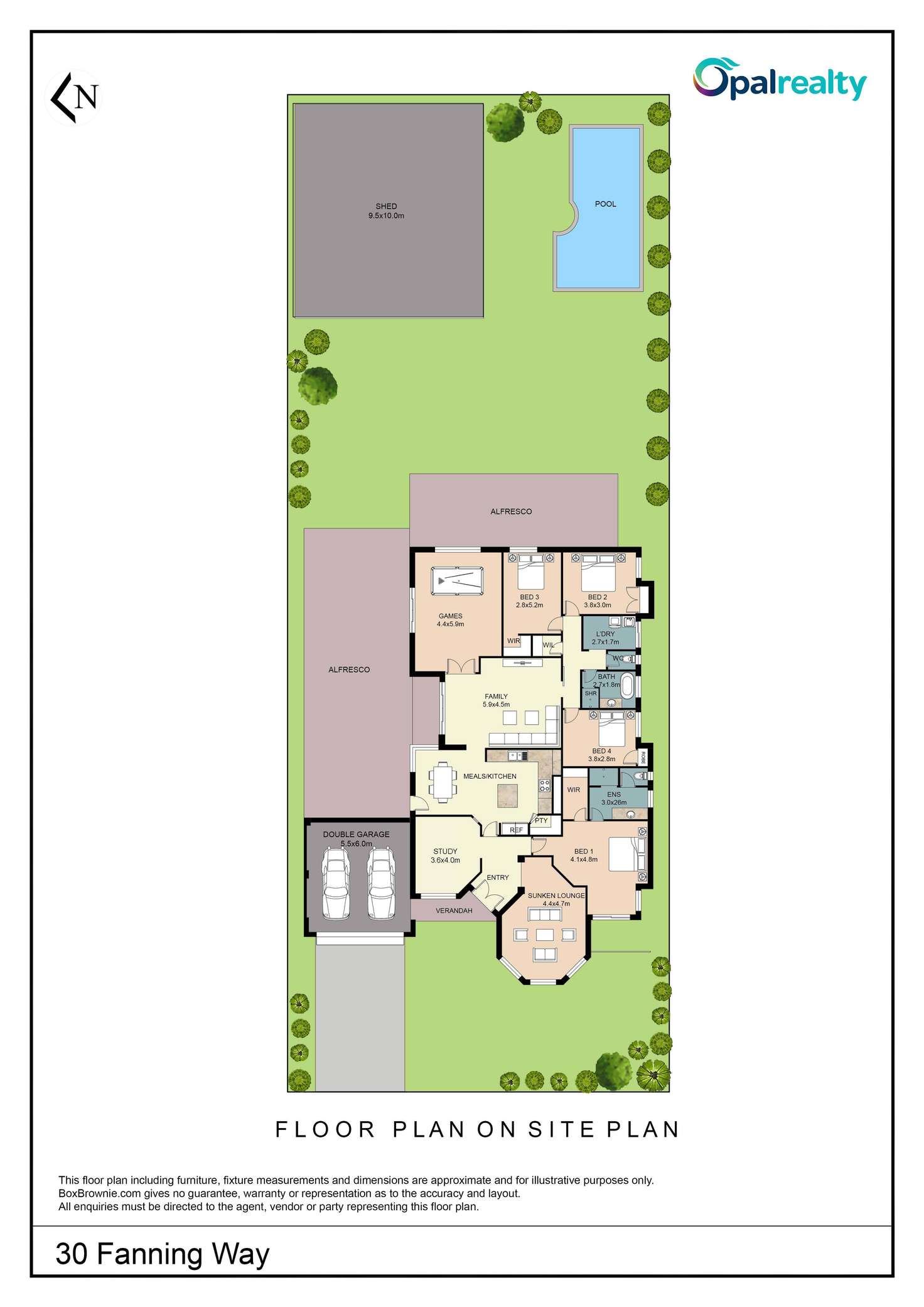 Floorplan of Homely house listing, 30 Fanning Way, Singleton WA 6175