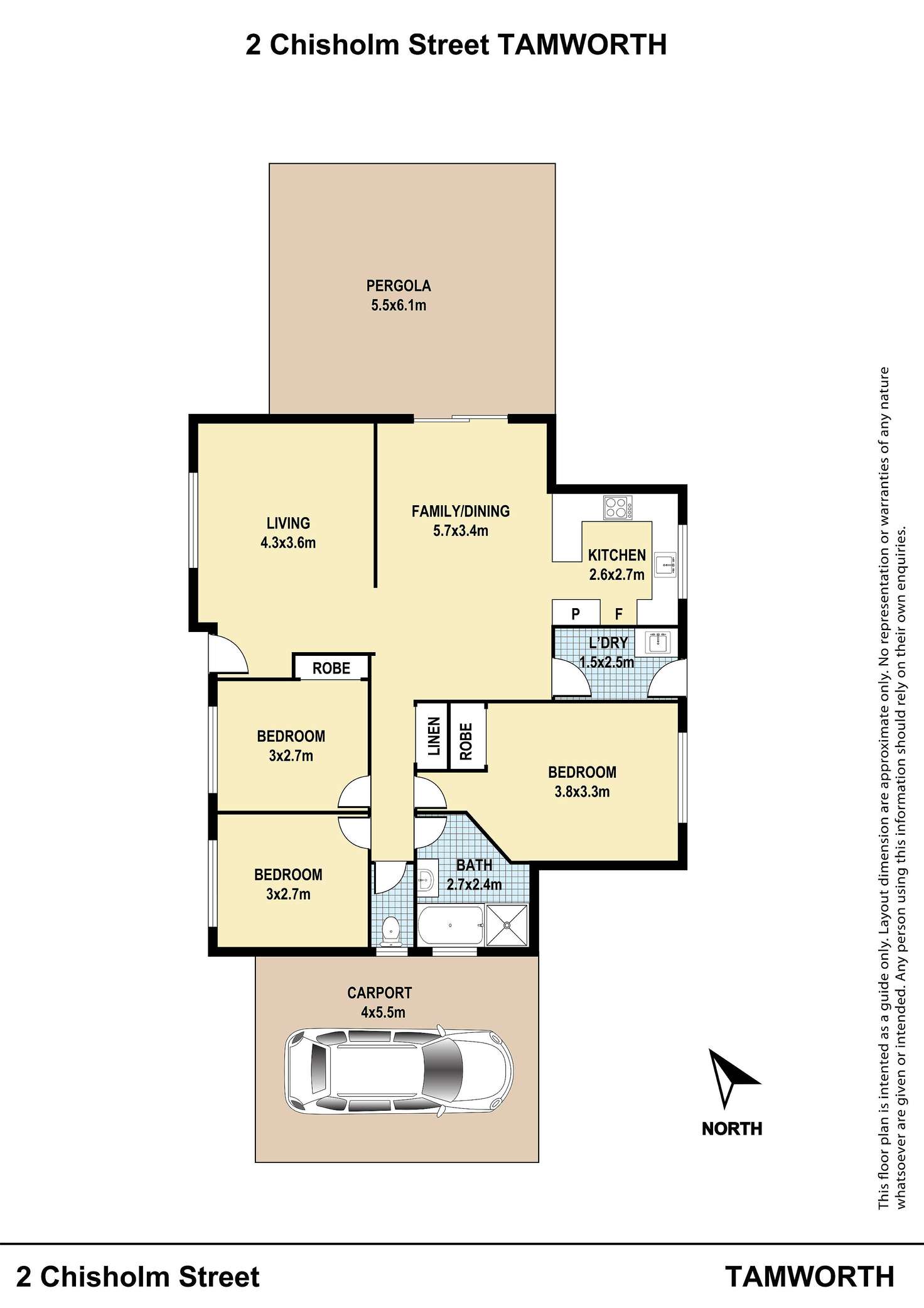 Floorplan of Homely house listing, 2 Chisholm Street, Tamworth NSW 2340