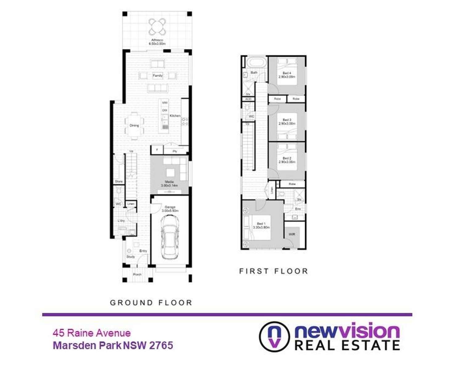 Floorplan of Homely house listing, 45 Raine Avenue, Marsden Park NSW 2765