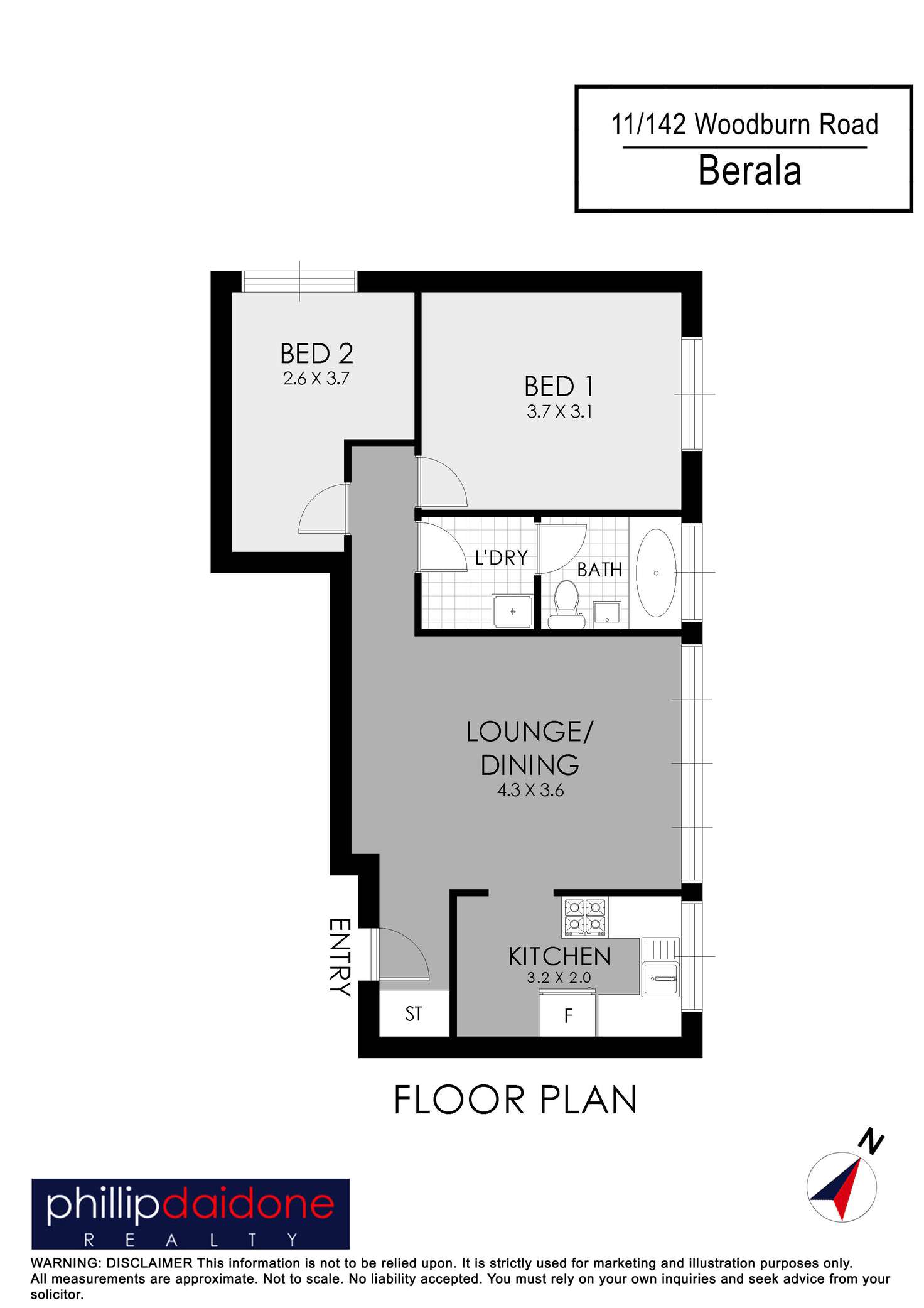 Floorplan of Homely unit listing, 11/142 Woodburn Road, Berala NSW 2141