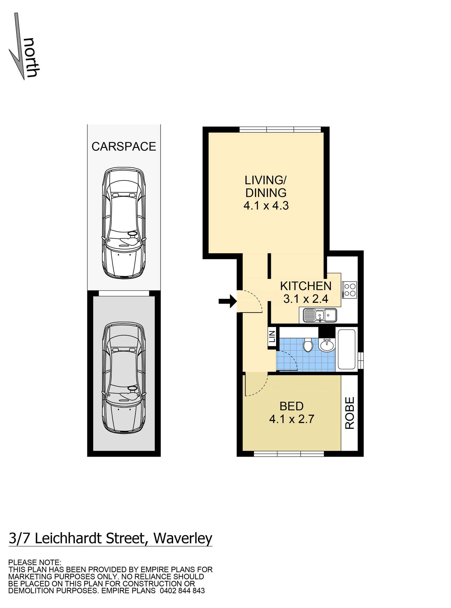 Floorplan of Homely unit listing, 3/7 Leichhardt Street, Waverley NSW 2024