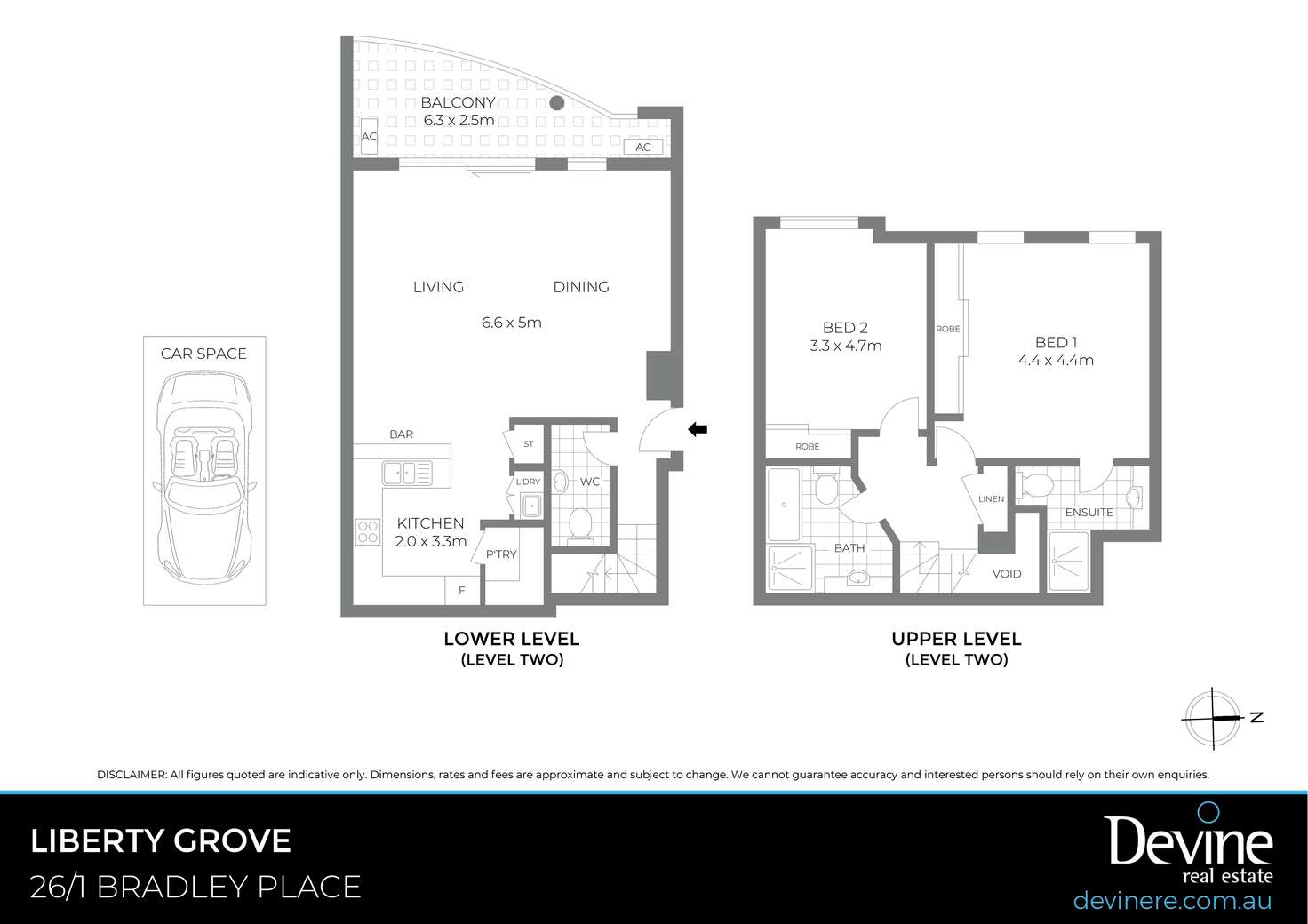 Floorplan of Homely apartment listing, 26/1 Bradley Place, Liberty Grove NSW 2138
