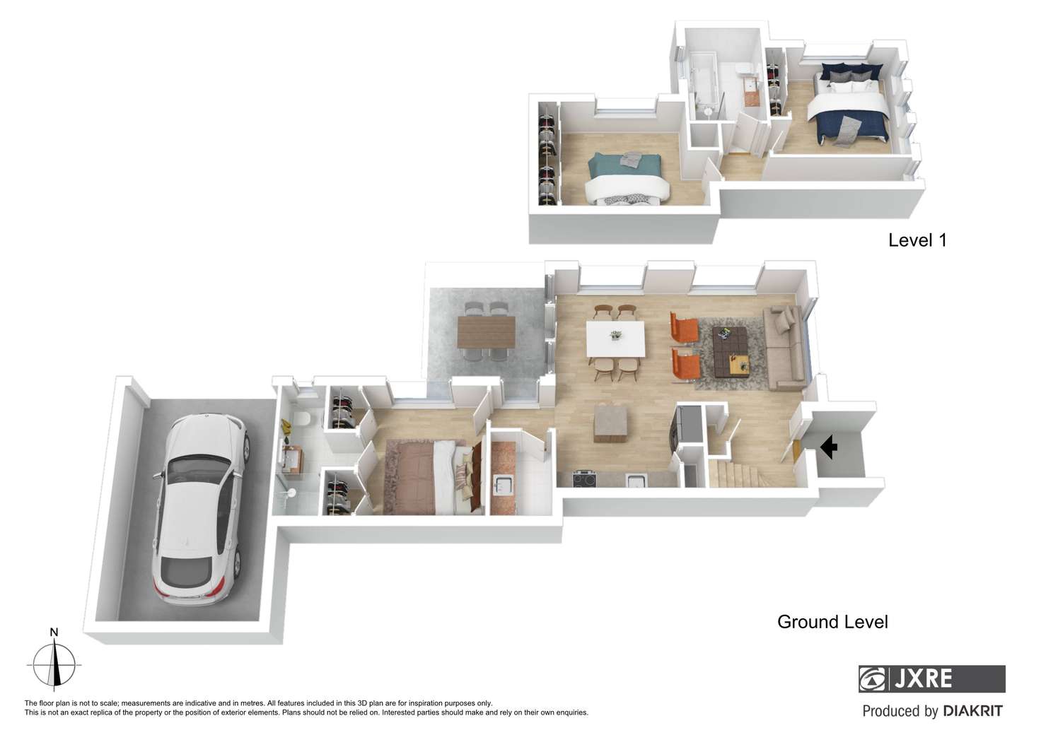Floorplan of Homely townhouse listing, 67A Kanooka Grove, Clayton VIC 3168