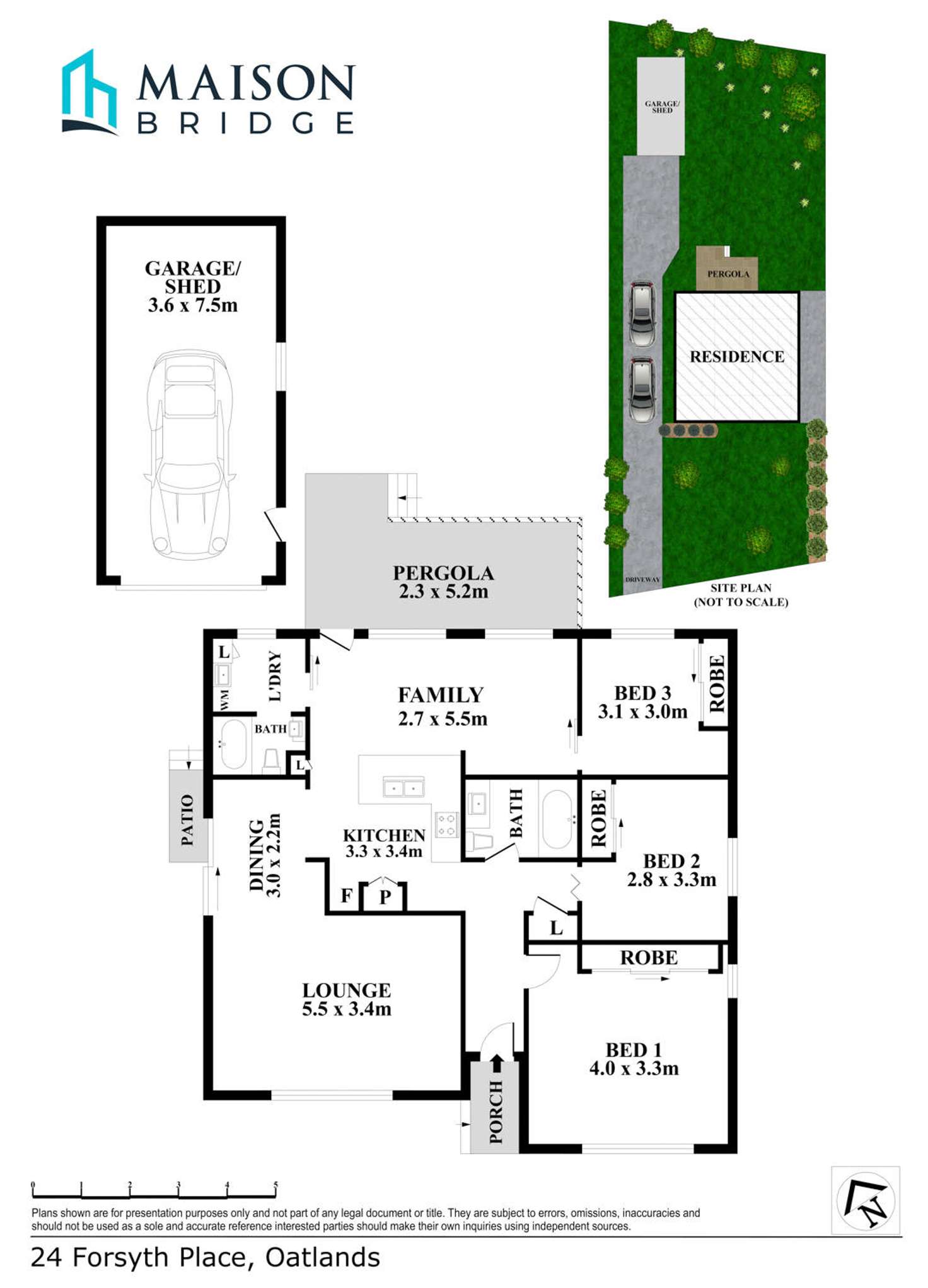 Floorplan of Homely house listing, 24 Forsyth Place, Oatlands NSW 2117