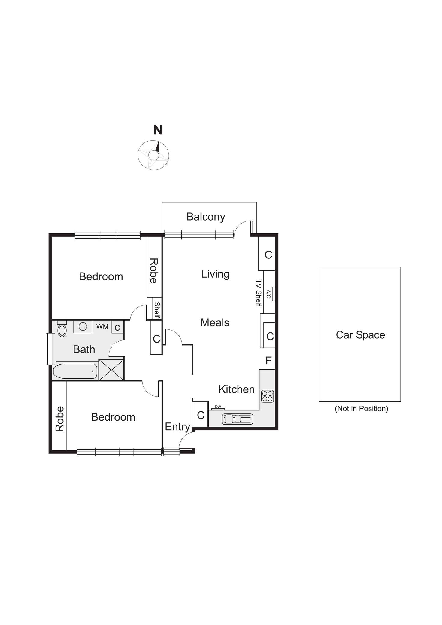 Floorplan of Homely apartment listing, 8/209 Brighton Road, Elwood VIC 3184