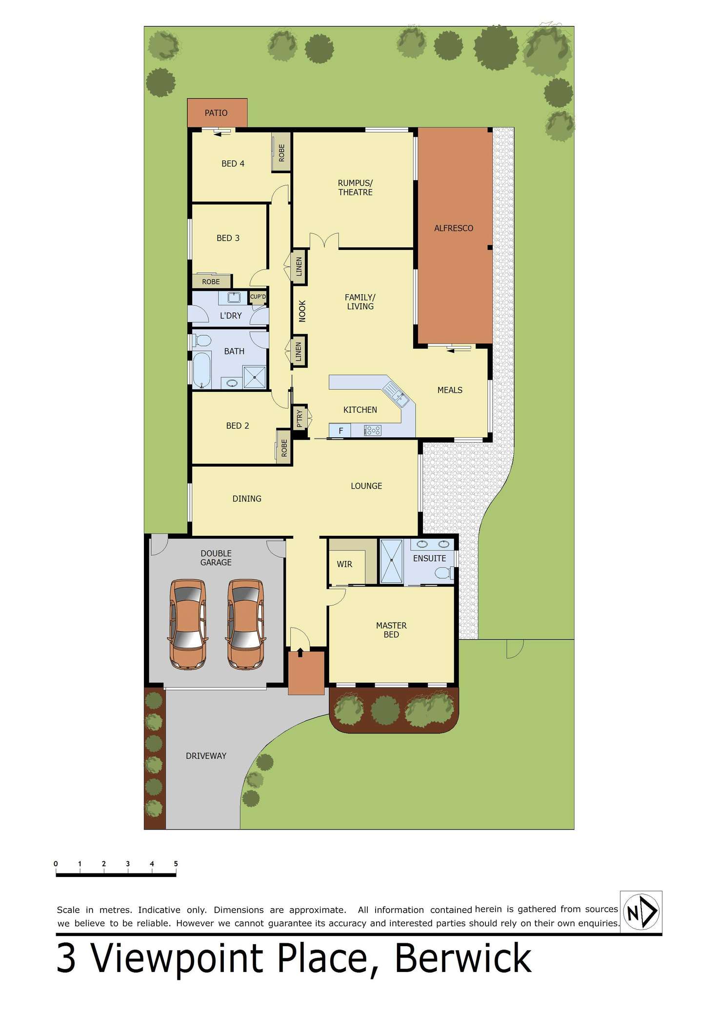 Floorplan of Homely house listing, 3 Viewpoint Place, Berwick VIC 3806