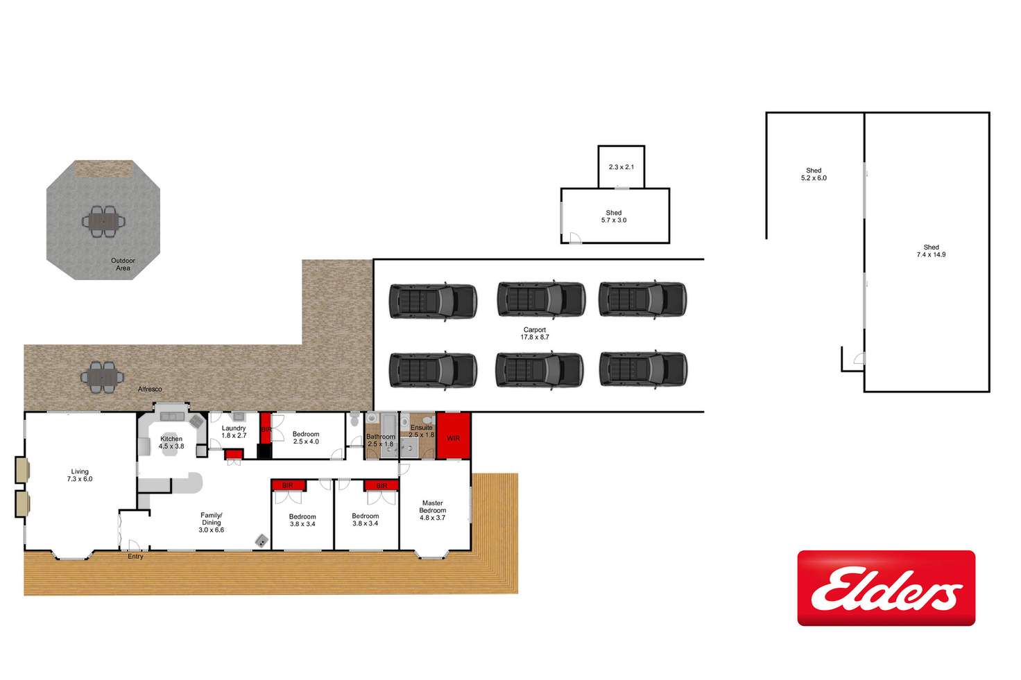 Floorplan of Homely acreageSemiRural listing, 8060 South Gippsland Highway, Alberton VIC 3971