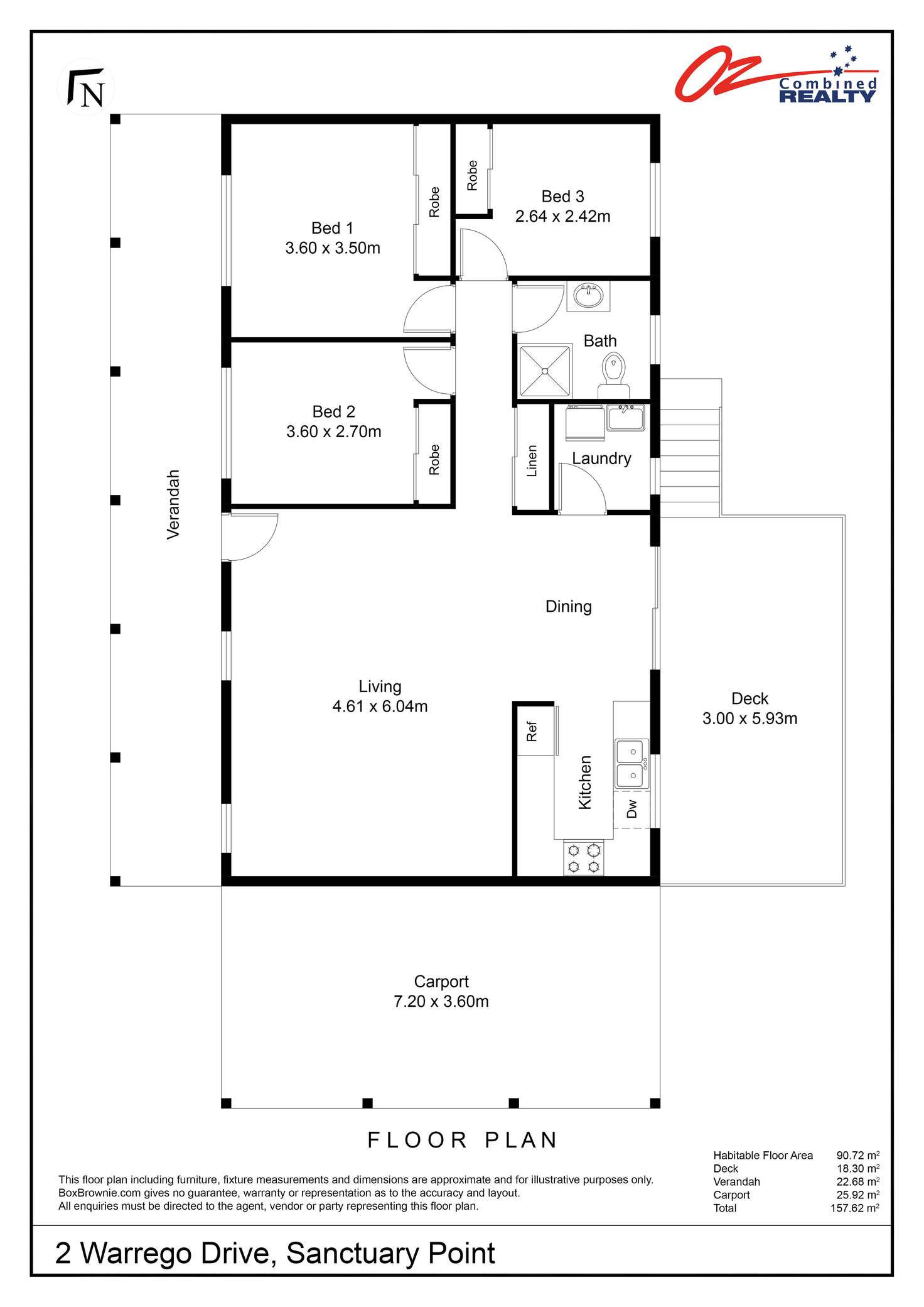 Floorplan of Homely house listing, 2 Warrego Drive, Sanctuary Point NSW 2540