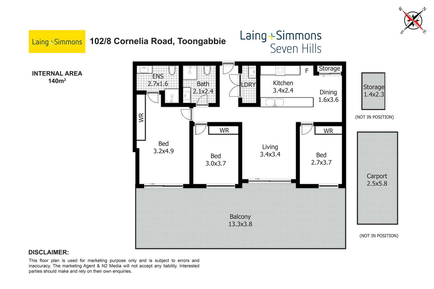 Floorplan of Homely unit listing, 102/8 Cornelia Road, Toongabbie NSW 2146