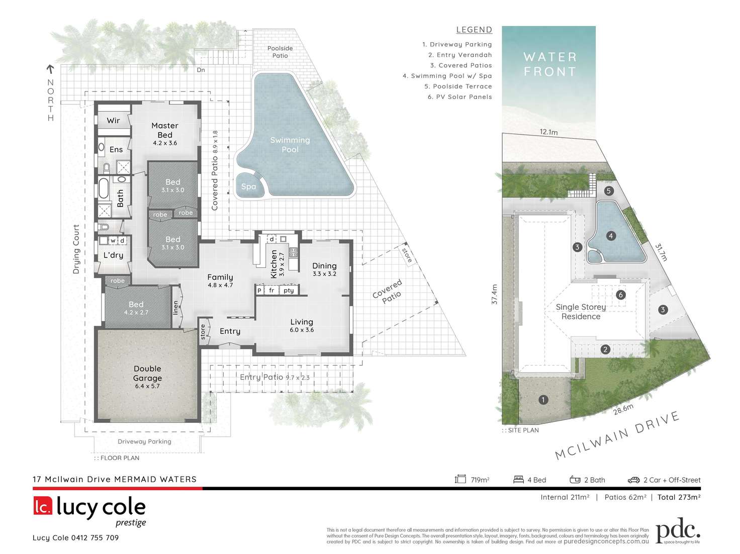 Floorplan of Homely house listing, 17 McIlwain Drive, Mermaid Waters QLD 4218