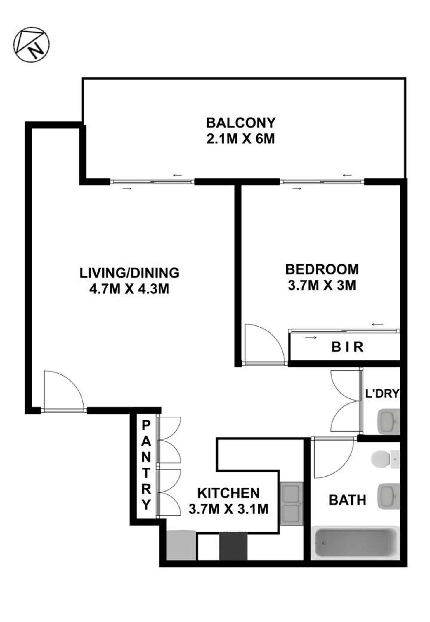 Floorplan of Homely unit listing, 11/8-10 Octavia Street, Toongabbie NSW 2146