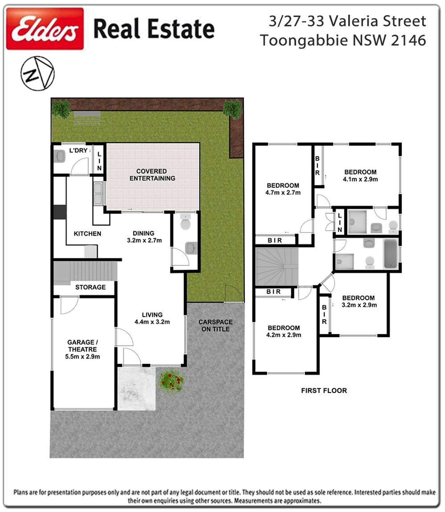 Floorplan of Homely townhouse listing, 3/27-33 Valeria Street, Toongabbie NSW 2146