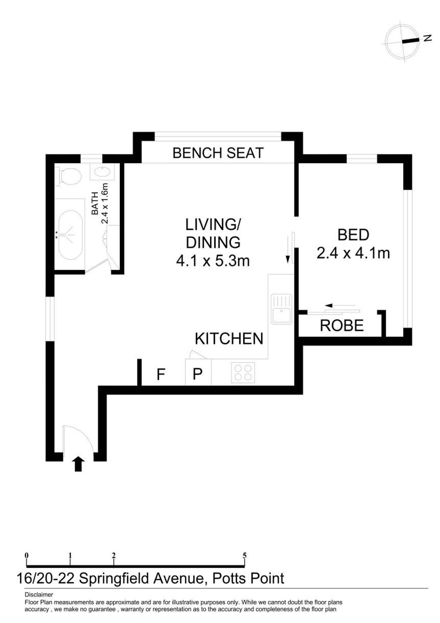 Floorplan of Homely apartment listing, Level 2/16/20-22 Springfield Avenue, Potts Point NSW 2011