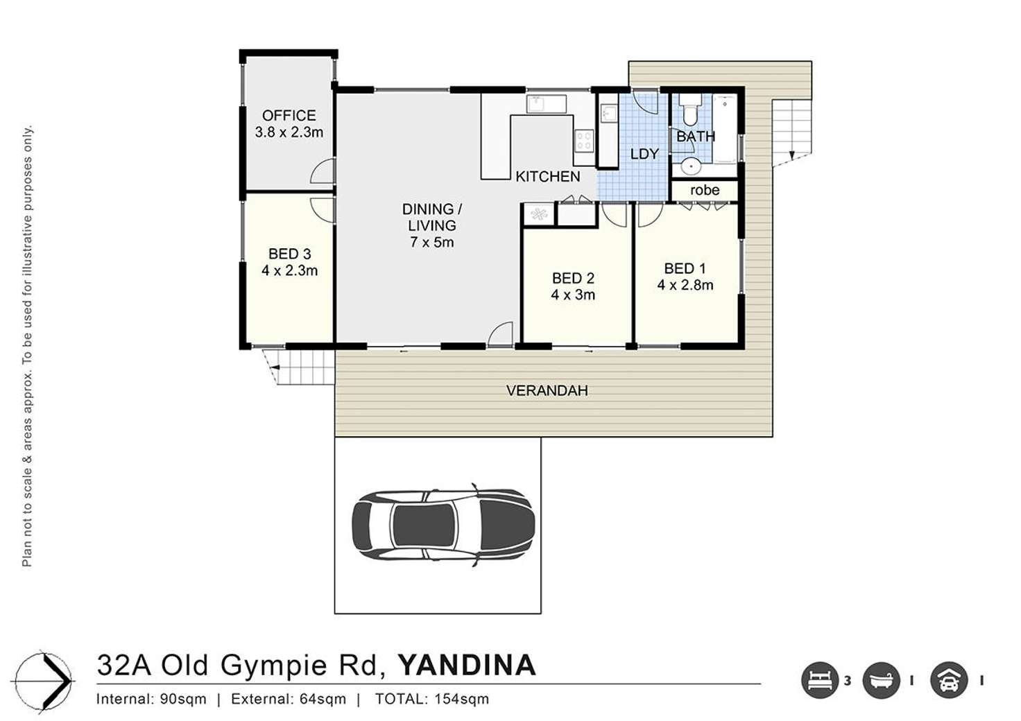 Floorplan of Homely house listing, 32A Old Gympie Road, Yandina QLD 4561