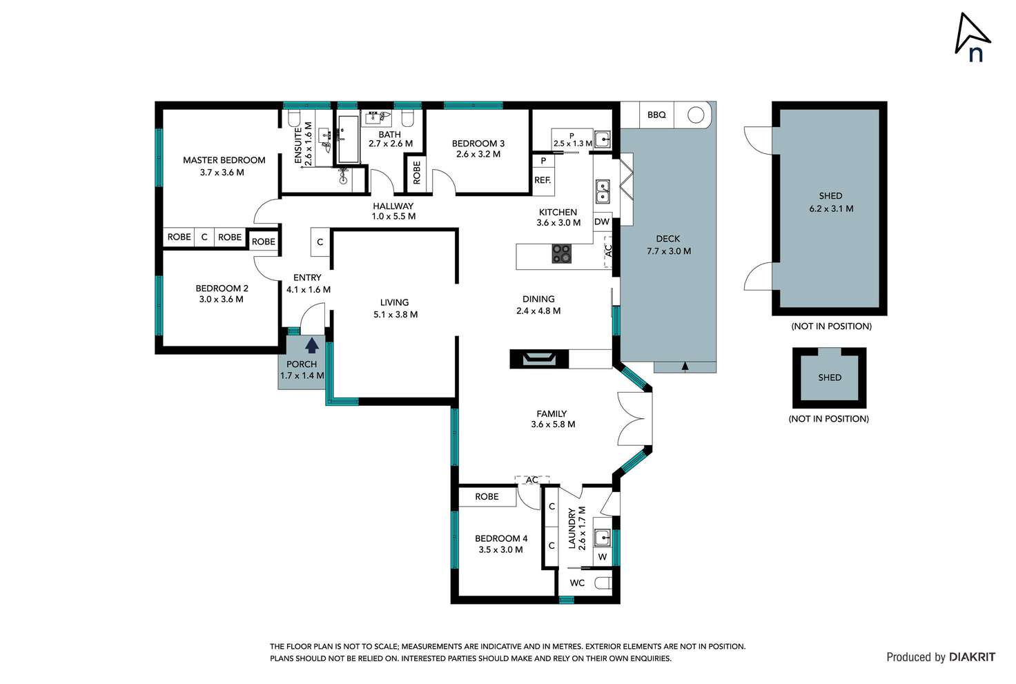 Floorplan of Homely house listing, 6 Holburn Way, Epping VIC 3076